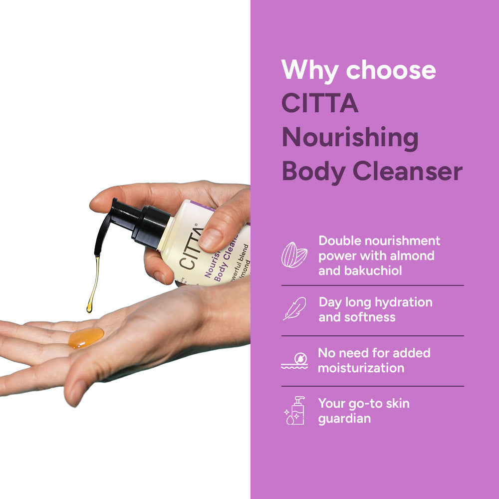 Body Wash for Glowing Skin with Almond and Bakuchiol for All-Day Hydration