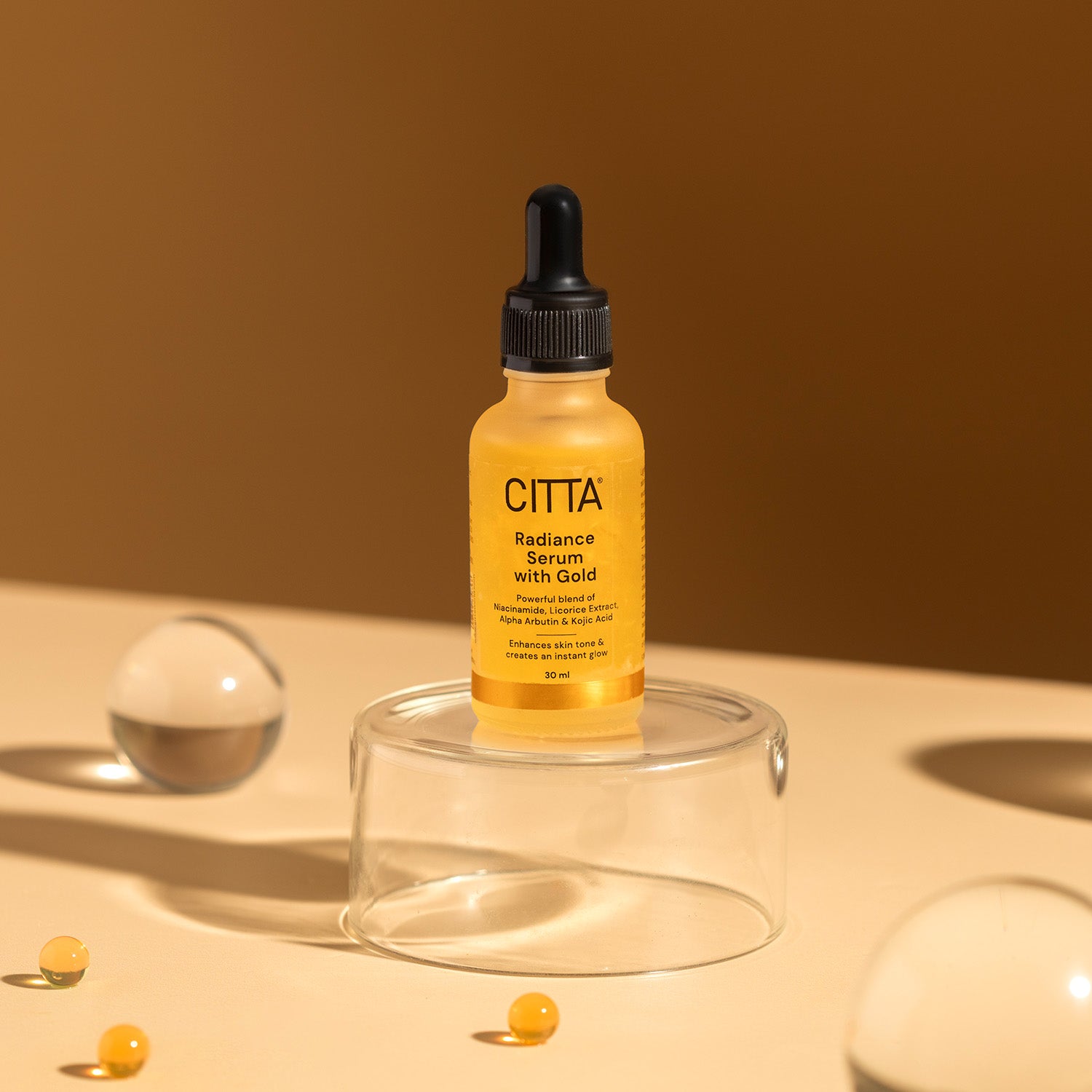 Buy Radiance Gold Serum for Face with Niacinamide, Kojic Acid & Alpha Arbutin – 24k Gold Serum for Glowing, Even-Toned Skin