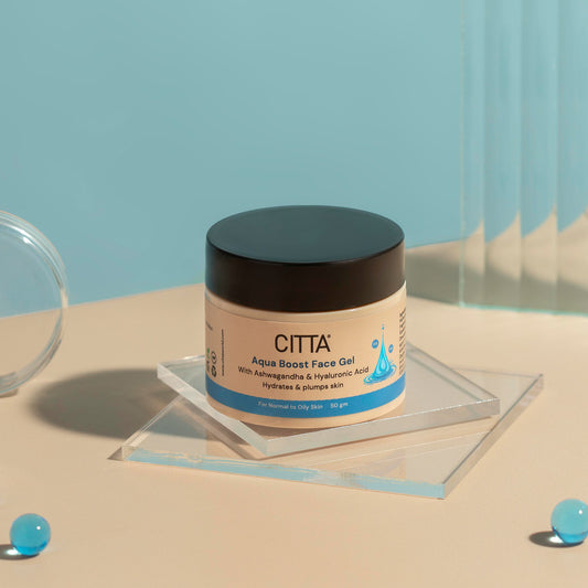 50 gm $$** Buy CITTA Aqua Boost Gel Face Moisturizer with Hyaluronic Acid for oily to normal skin hydration