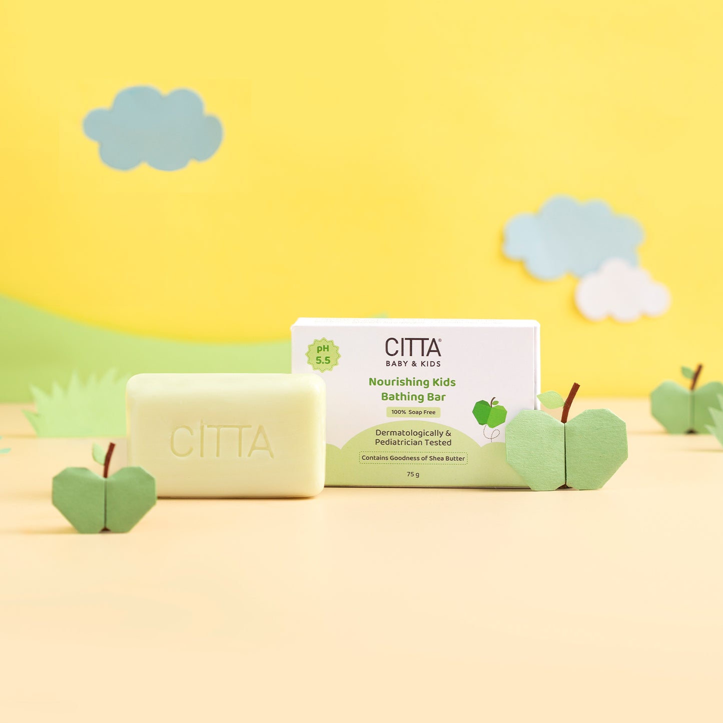 Pack of 1 $$** Buy CITTA Nourishing Kids Bathing Bar Online in India- natural baby soap for delicate skin