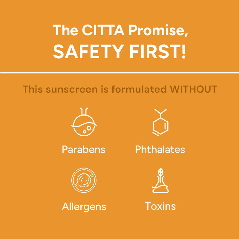 50gm $$** Buy CITTA Sunscreen SPF 50 PA+++ Online in India – free from parabens, phthalates, allergens, and toxins