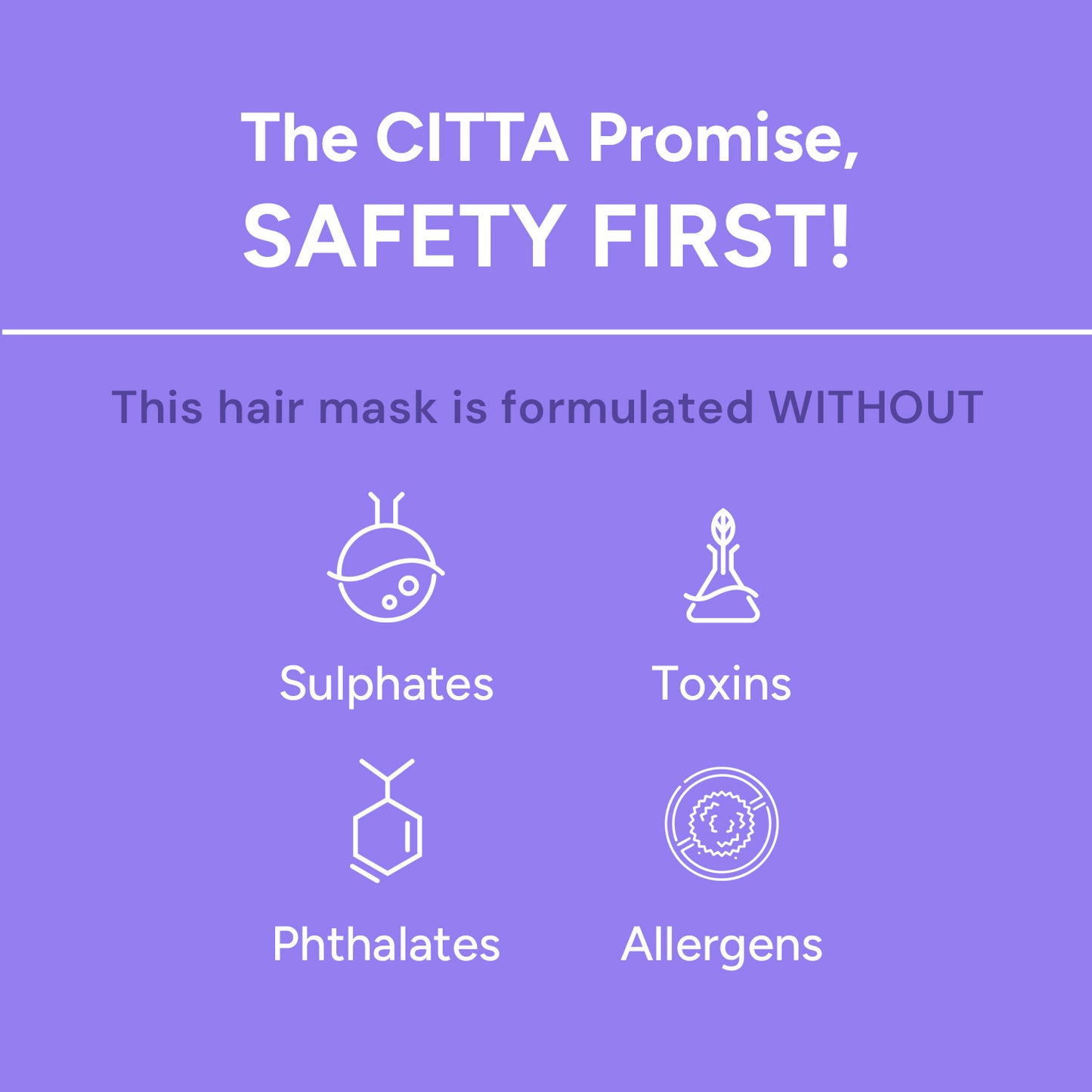 100gm $$** Buy Naturally Made CITTA Deep Conditioning Hair Mask – Free from Sulphates, Allergens, Toxins & Phthalates