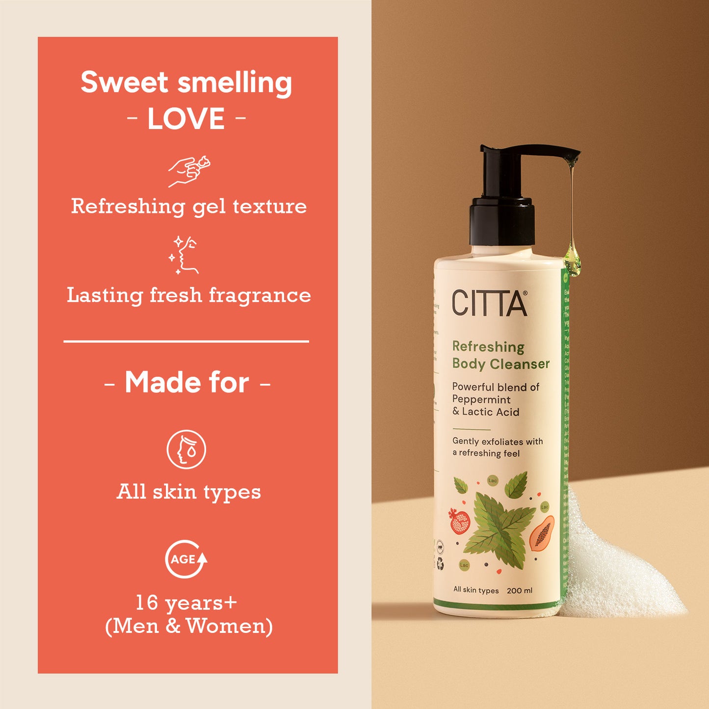 200ml $$** Buy Refreshing Body Wash for Men & Women - made for all skin types