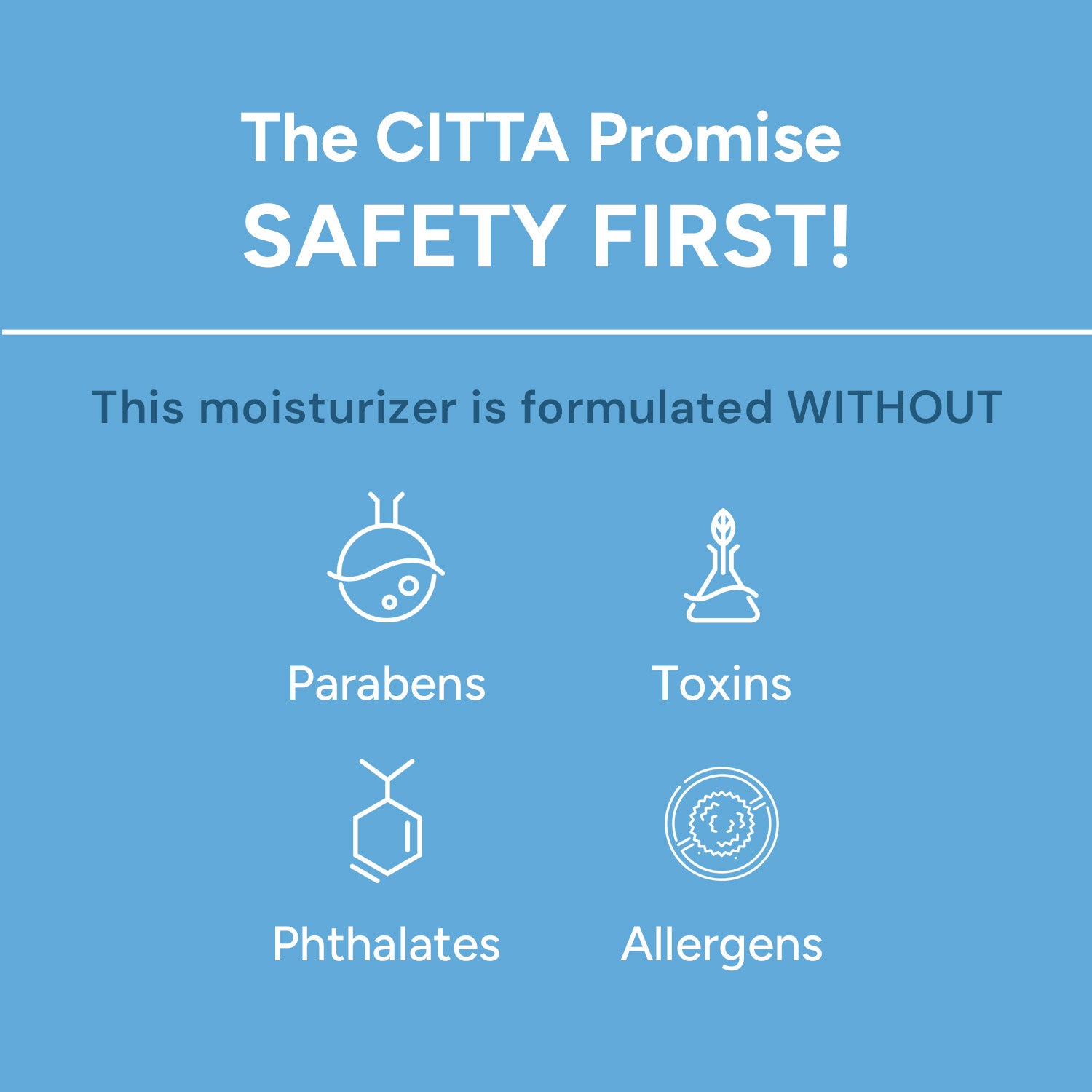 CITTA Aqua Boost Gel face Moisturizer without parabens, phthalates, toxins or allergens