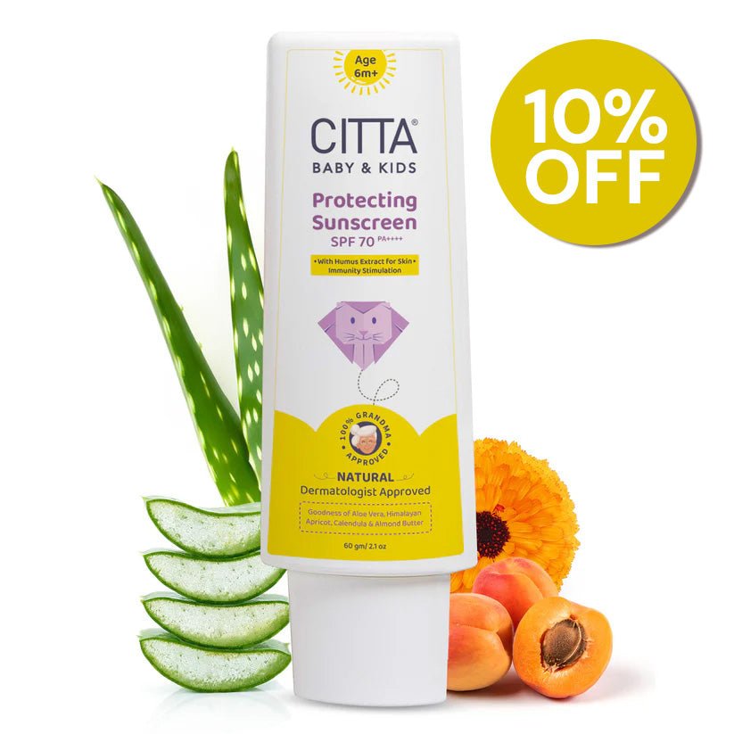 CITTA Baby & Kids Sunscreen Lotion SPF 70 PA++++ – Safe UV Protection for Delicate Skin