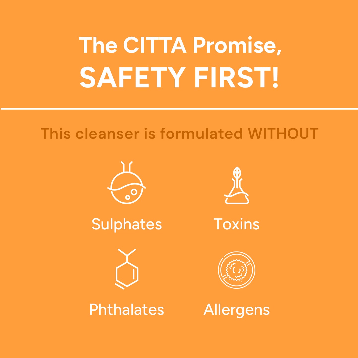 100ml $$** CITTA Face Cleanser Promise – Sulphate-Free, Toxin-Free, Allergen-Free Gentle Face Wash for Men and Women