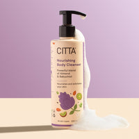 200ml $$** Buy CITTA Nourishing Body Cleanser for Men and Women online in India – gentle shower gel and body wash for men and women with exfoliating and hydrating benefits