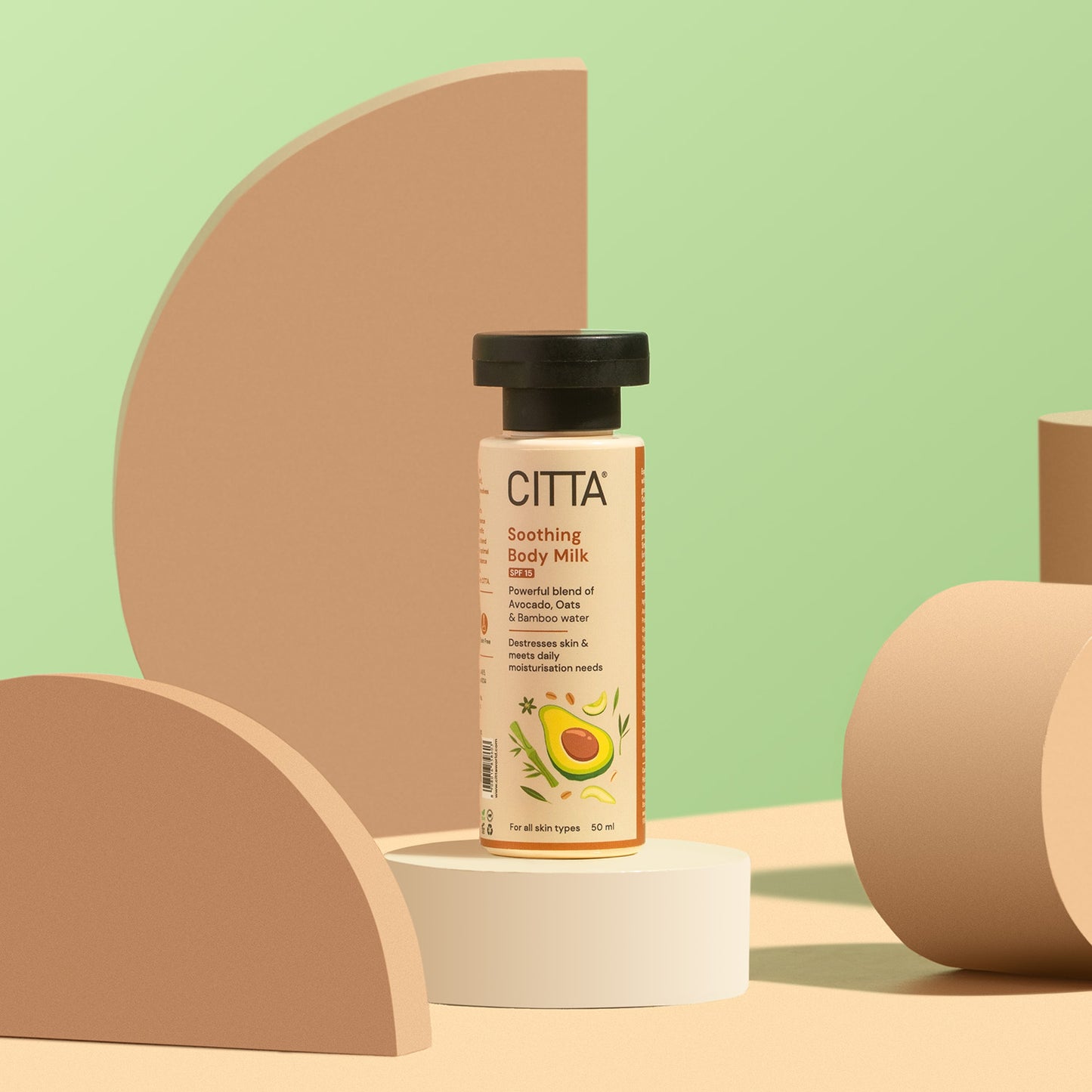 50ml $$** CITTA Soothing Body Milk with SPF | Lightweight Body Lotion for Summer Hydration