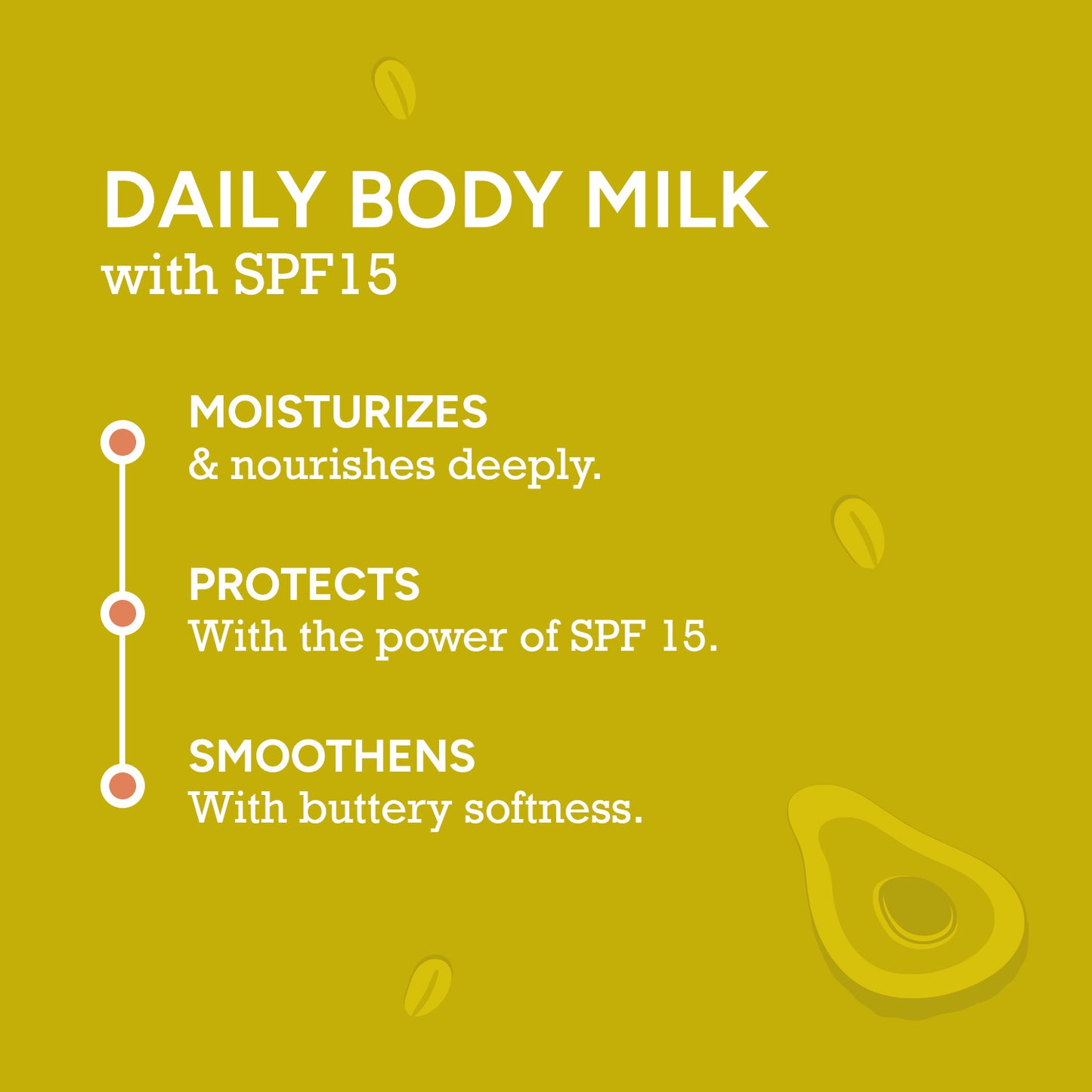 200ml $$** Daily Body Milk with SPF 15 that moisturizes, nourishes, and smoothens skin