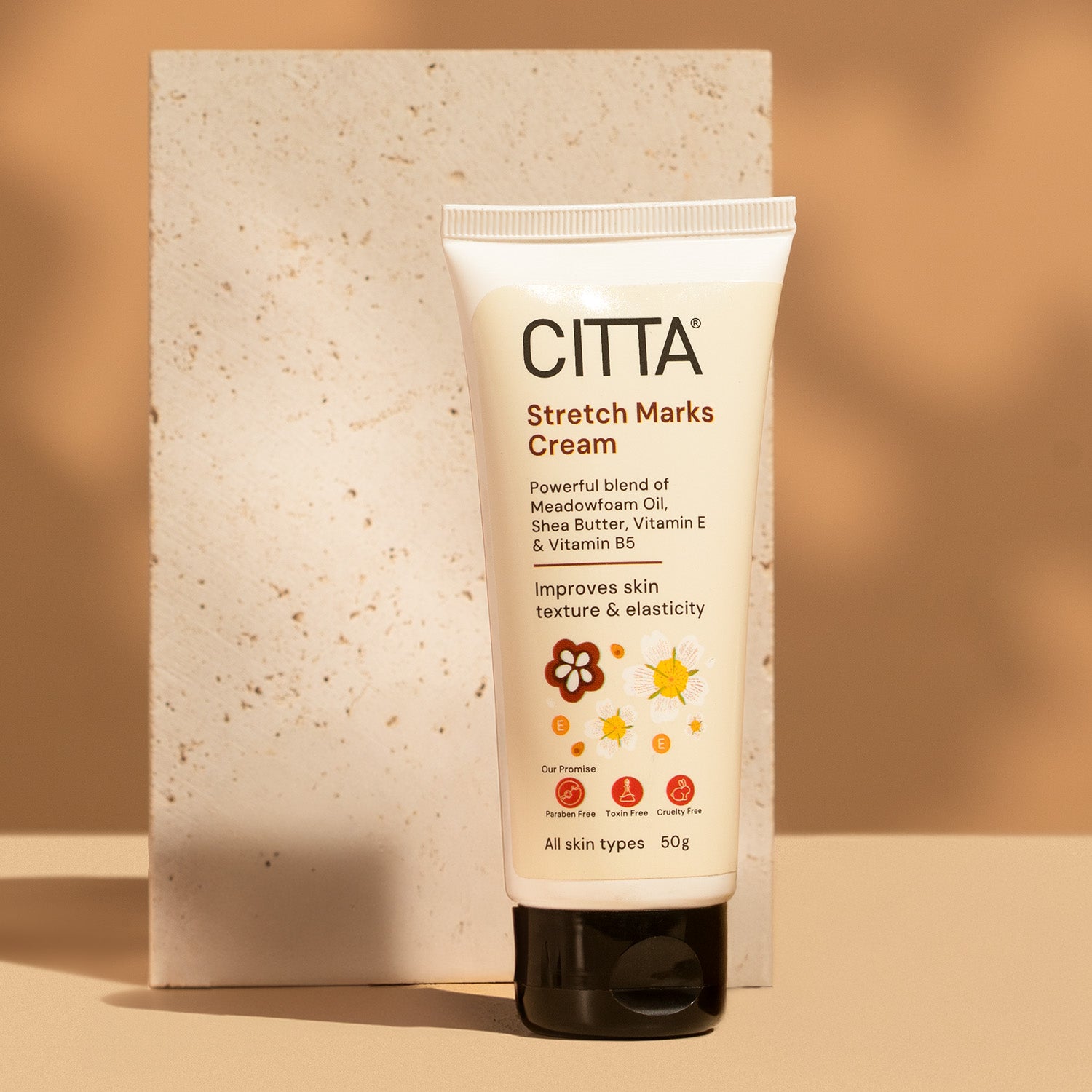 Buy CITTA Stretch Marks Cream | Best Stretch Mark Cream with Shea Butter, Cocoa Butter & Vitamin E for Smooth, Elastic Skin