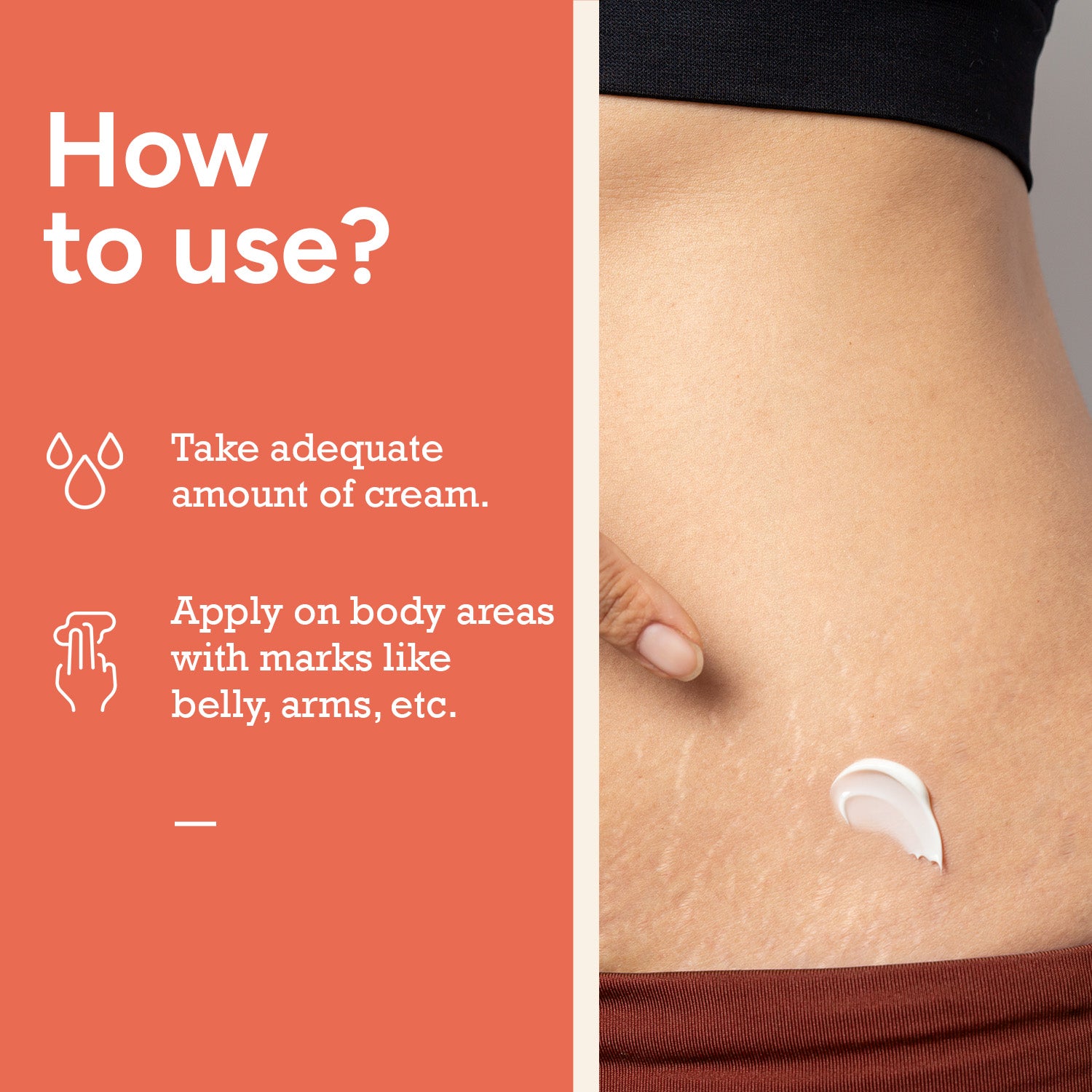 How to Use CITTA Stretch Mark Cream on Belly, Arms, and Body Areas with Marks