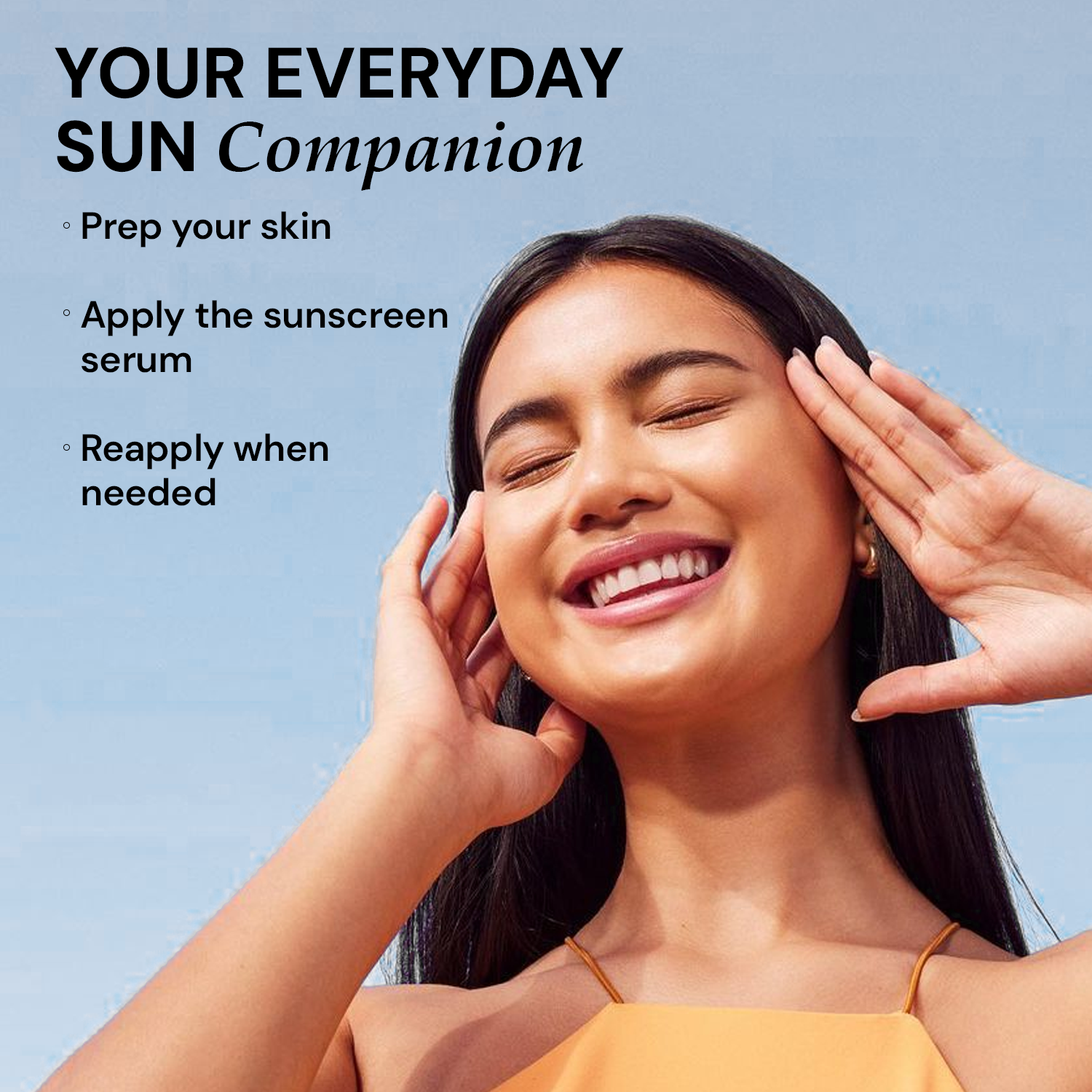 How to apply CITTA invisible sunscreen serum SPF 50 daily routine steps