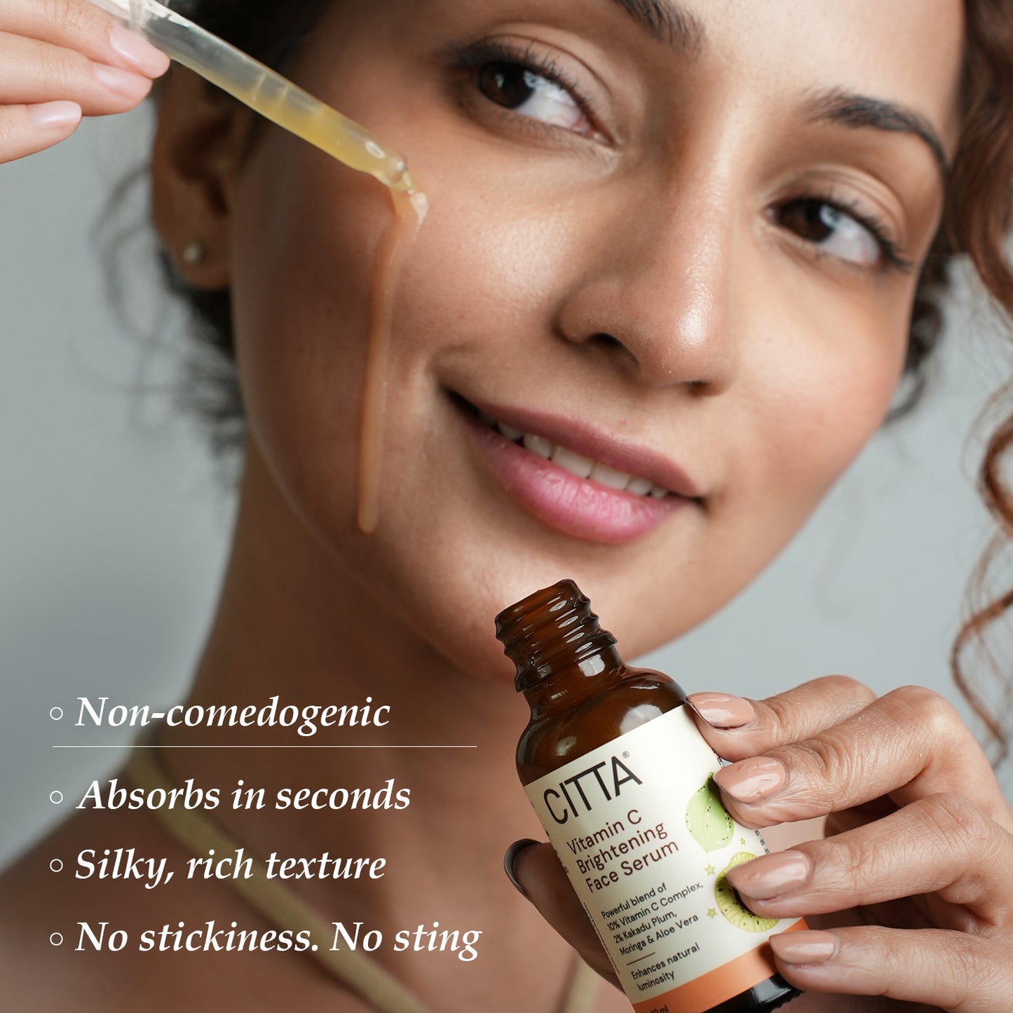 30ml $$** Non-sticky vitamin C glow serum – lightweight, fast-absorbing face serum for glowing skin