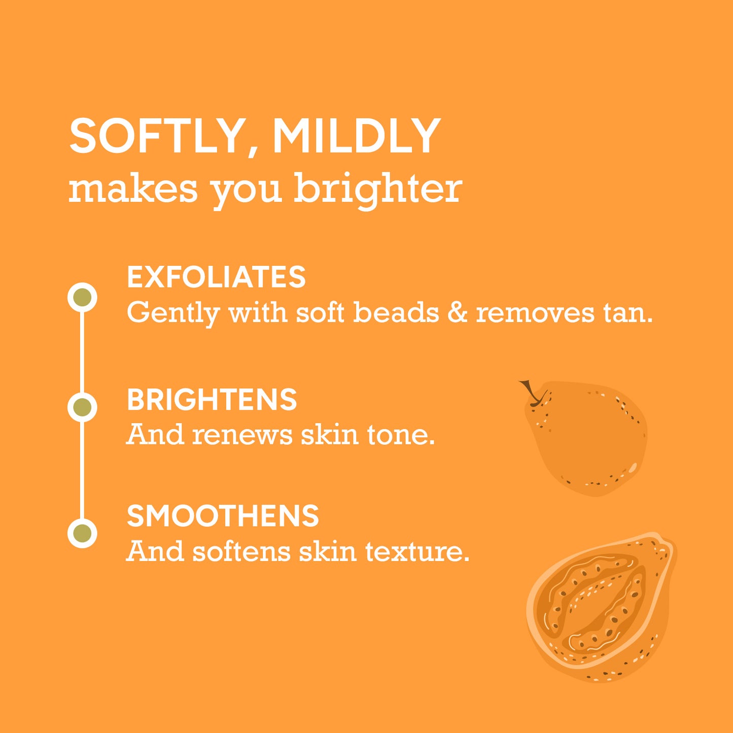 50gm $$** Tan Removal Face Scrub – Soft Beads for Mild Exfoliation, Brightens Skin Tone & Softens Texture