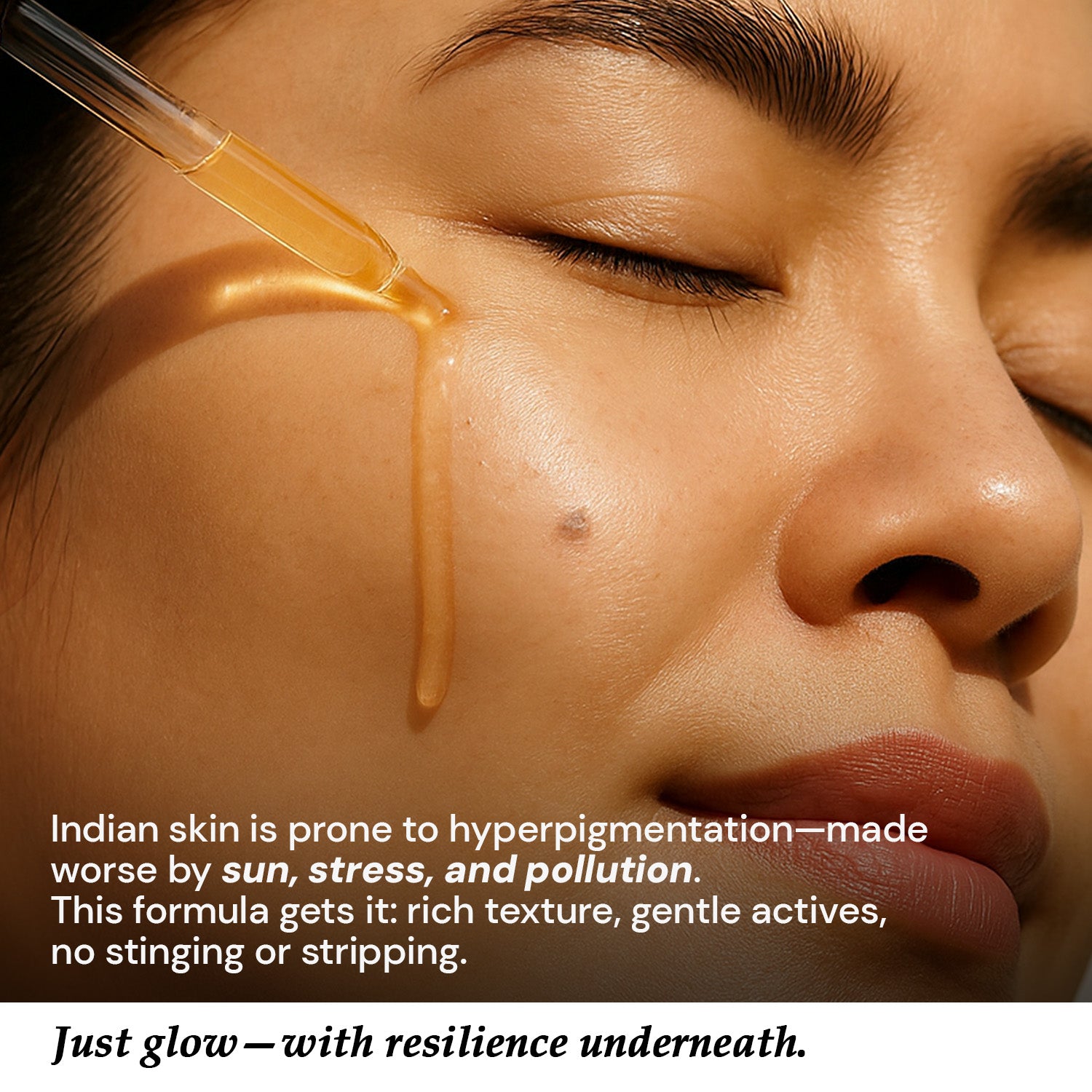 Vitamin C brightening serum for Indian skin – gentle formula for pigmentation and pollution-stressed skin