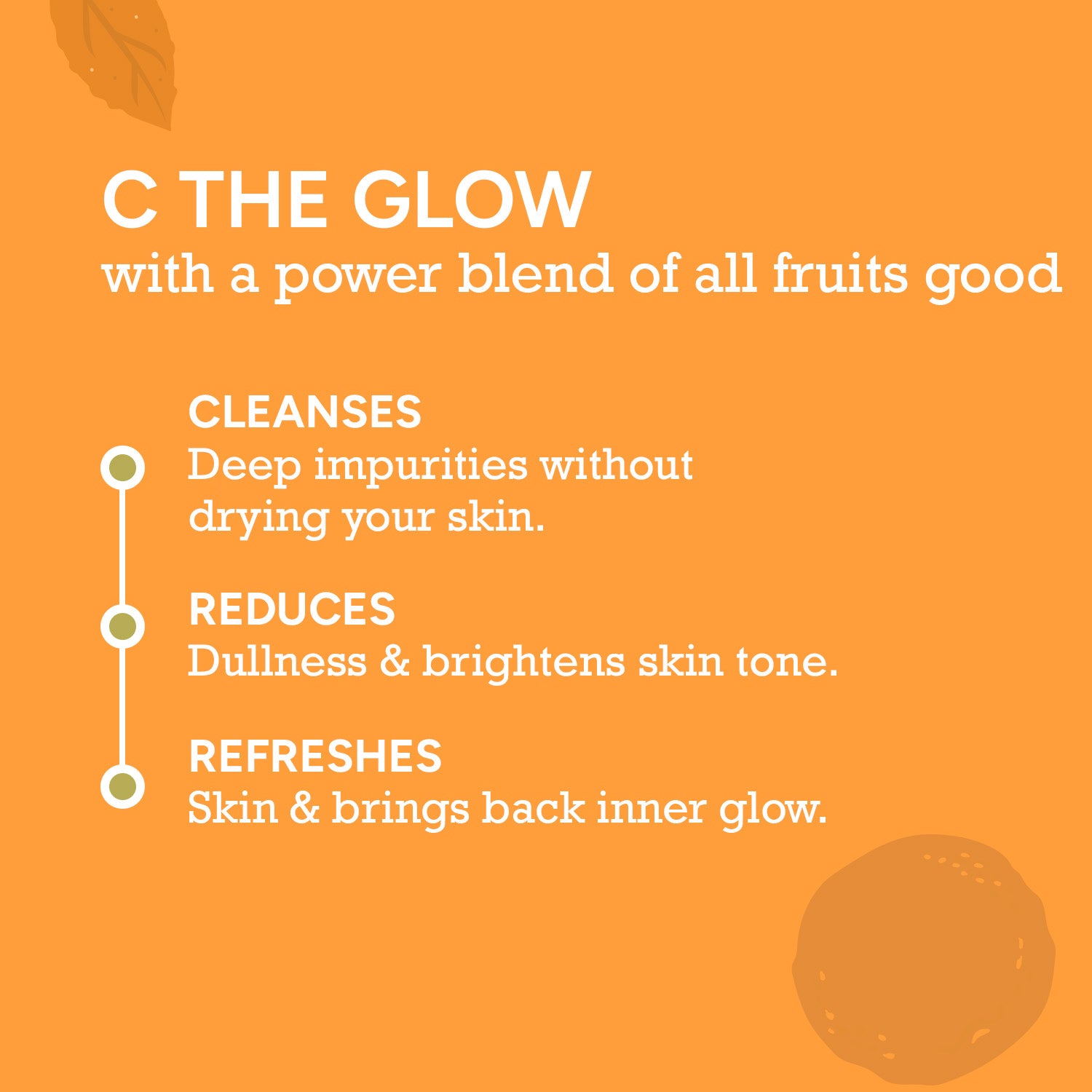 Vitamin C glow face wash that cleanses impurities, reduces dullness and refreshes skin naturally