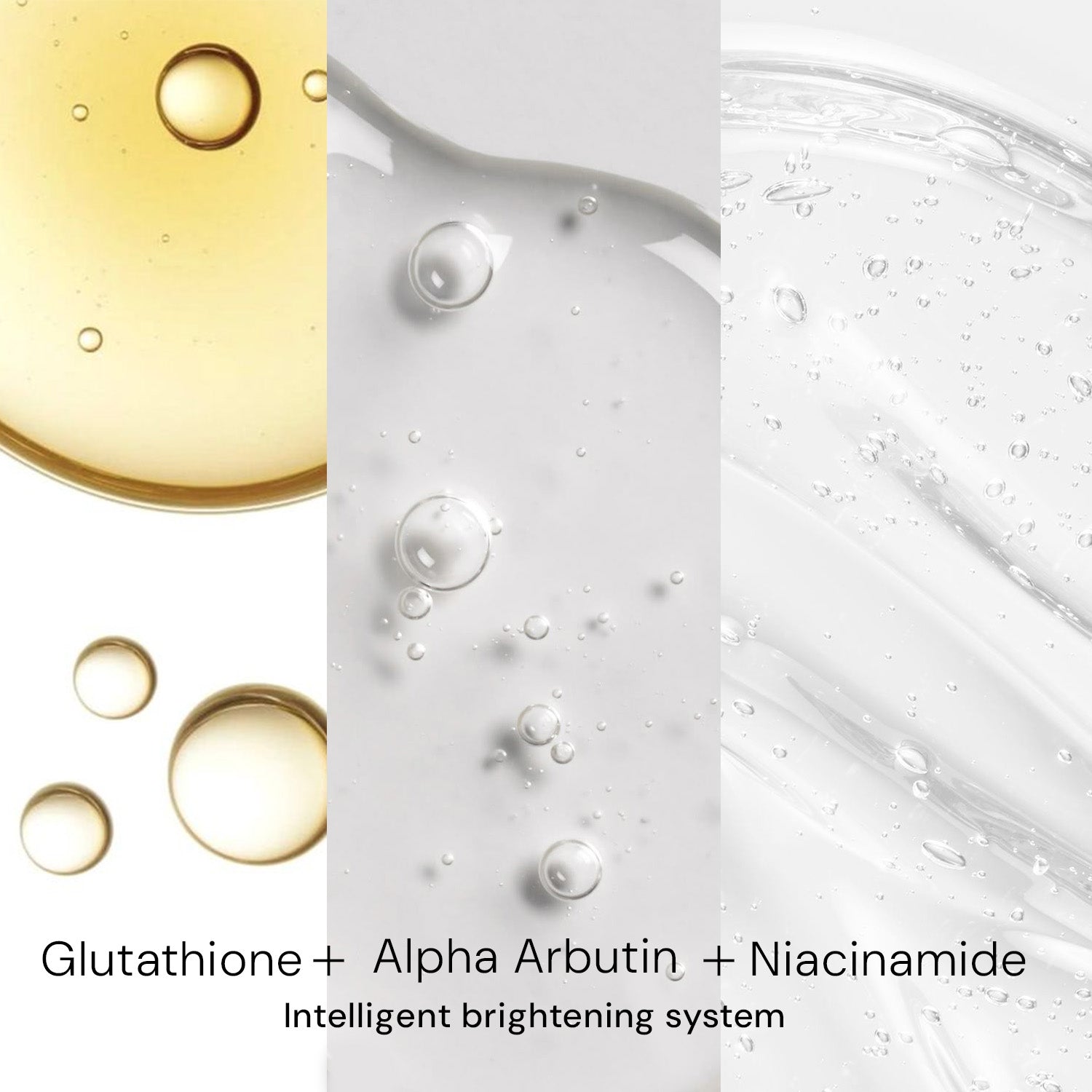 Glutathione, Alpha Arbutin and Niacinamide brightening moisturizer ingredients