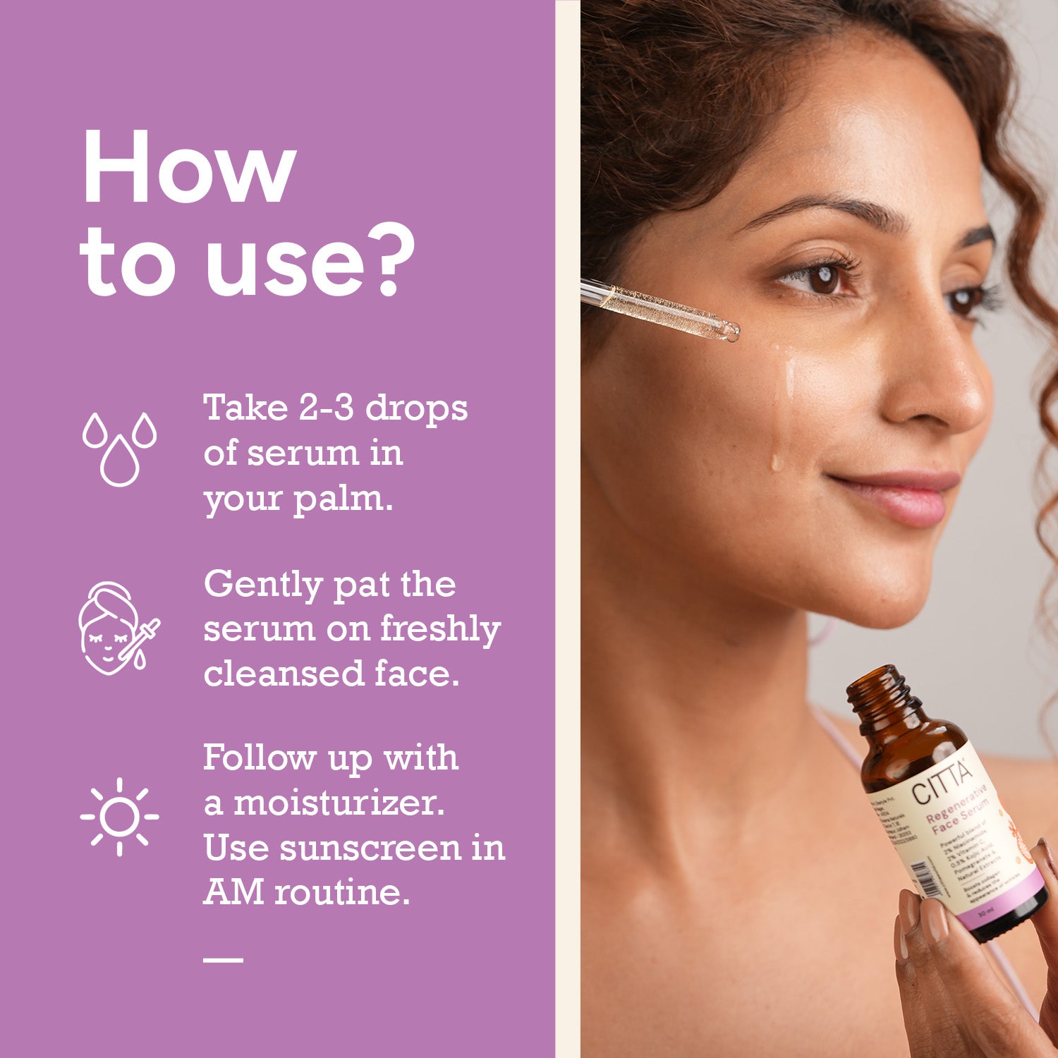 How to apply regenerative anti aging face serum for glowing skin and anti-aging benefits