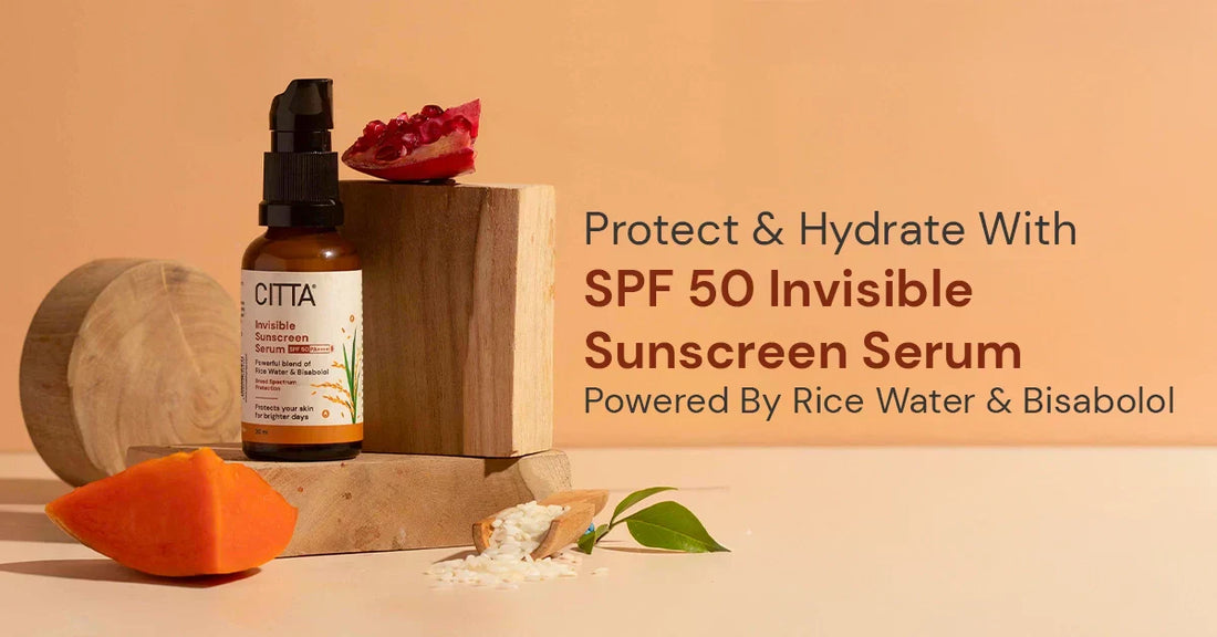 Protect & Hydrate With SPF 50 Invisible Sunscreen Serum Powered By Rice Water & Bisabolol