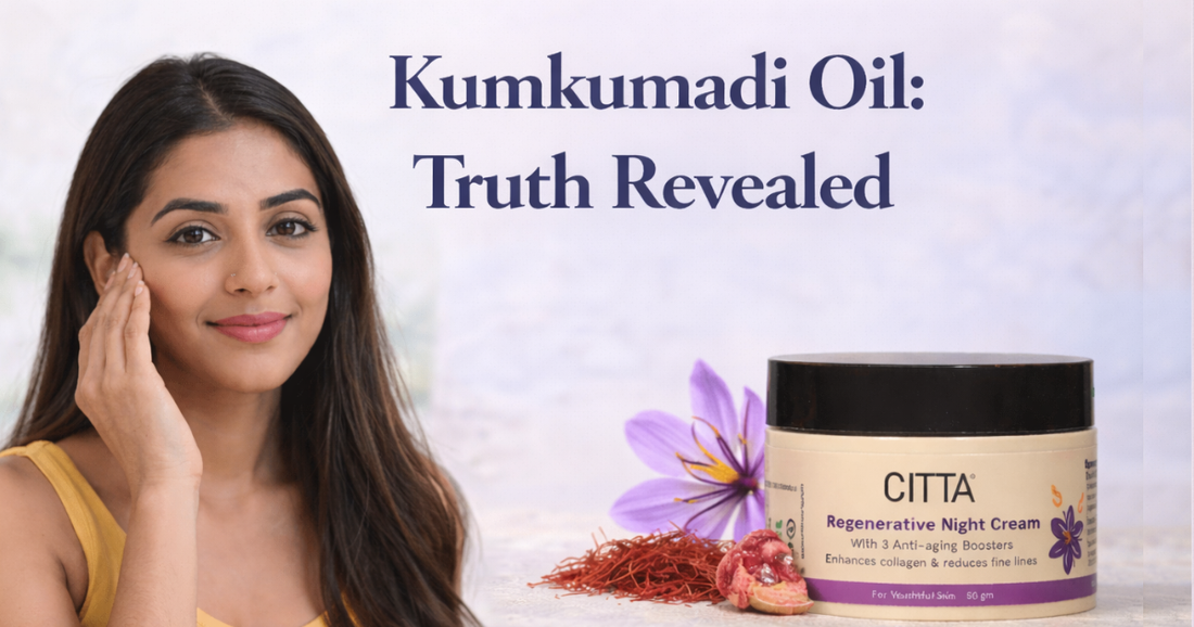 Kumkumadi Oil Benefits: Uses, Results, Side Effects & How to Use It for Glowing Skin