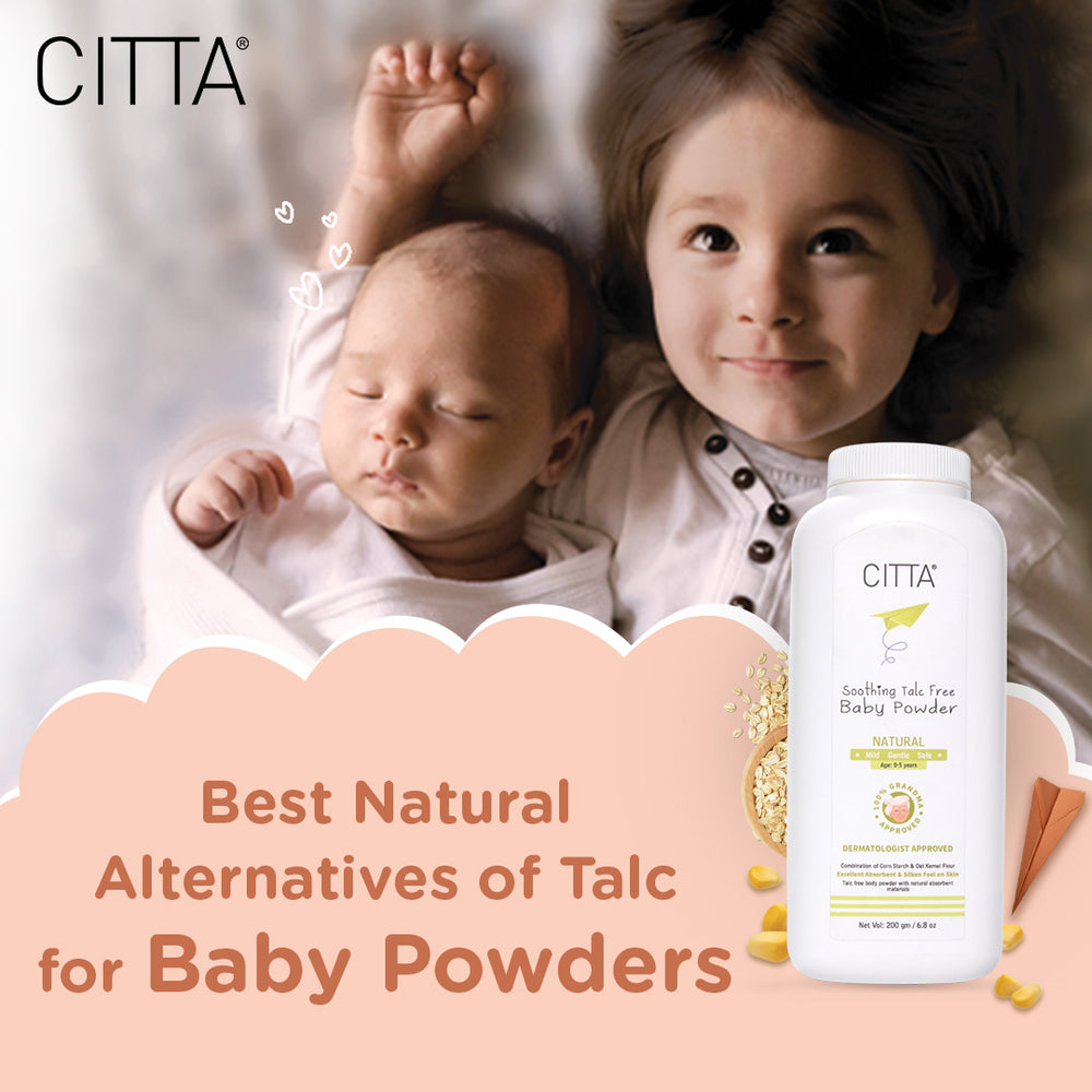 Best natural alternatives of talc for baby powders