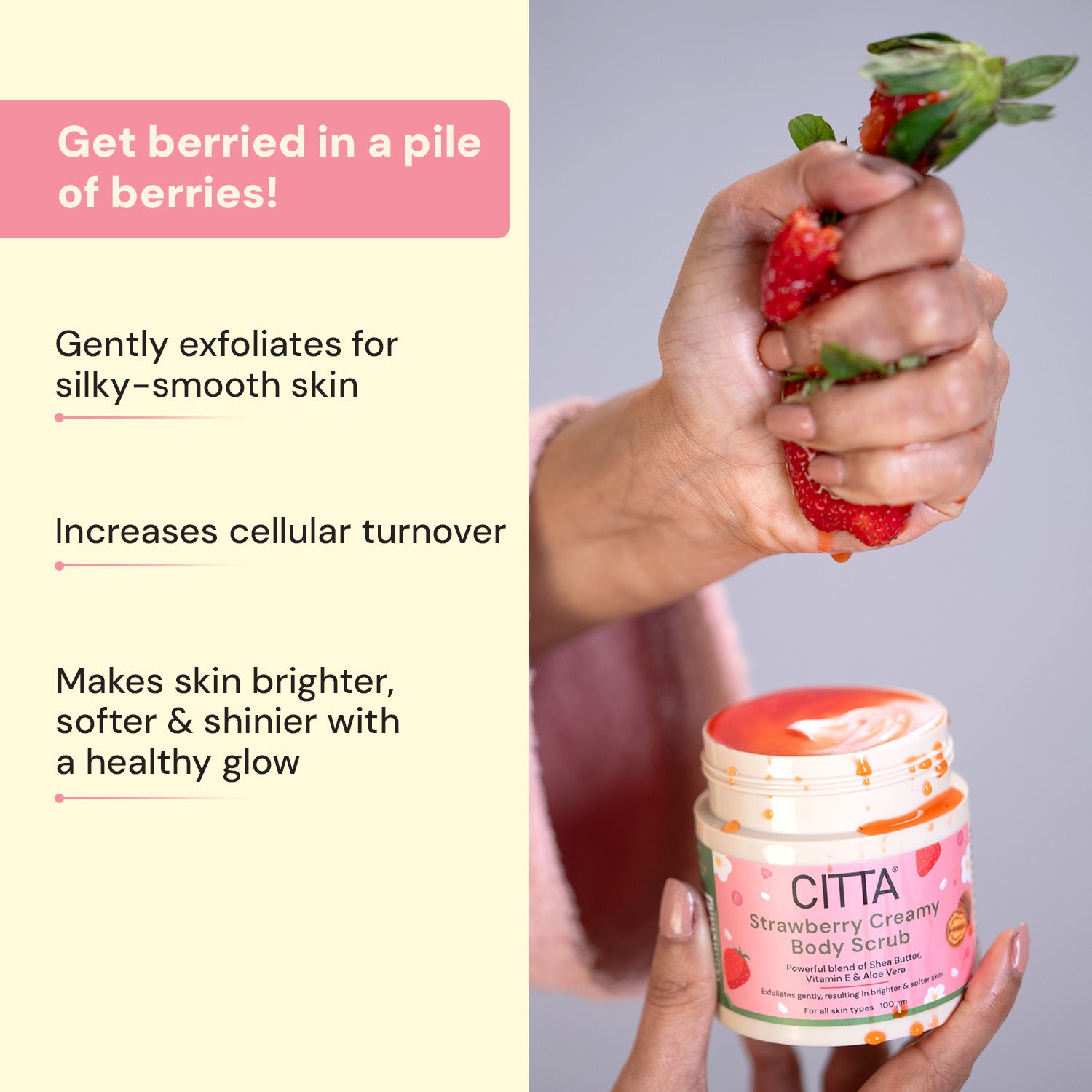 CITTA Strawberry Creamy Body Scrub