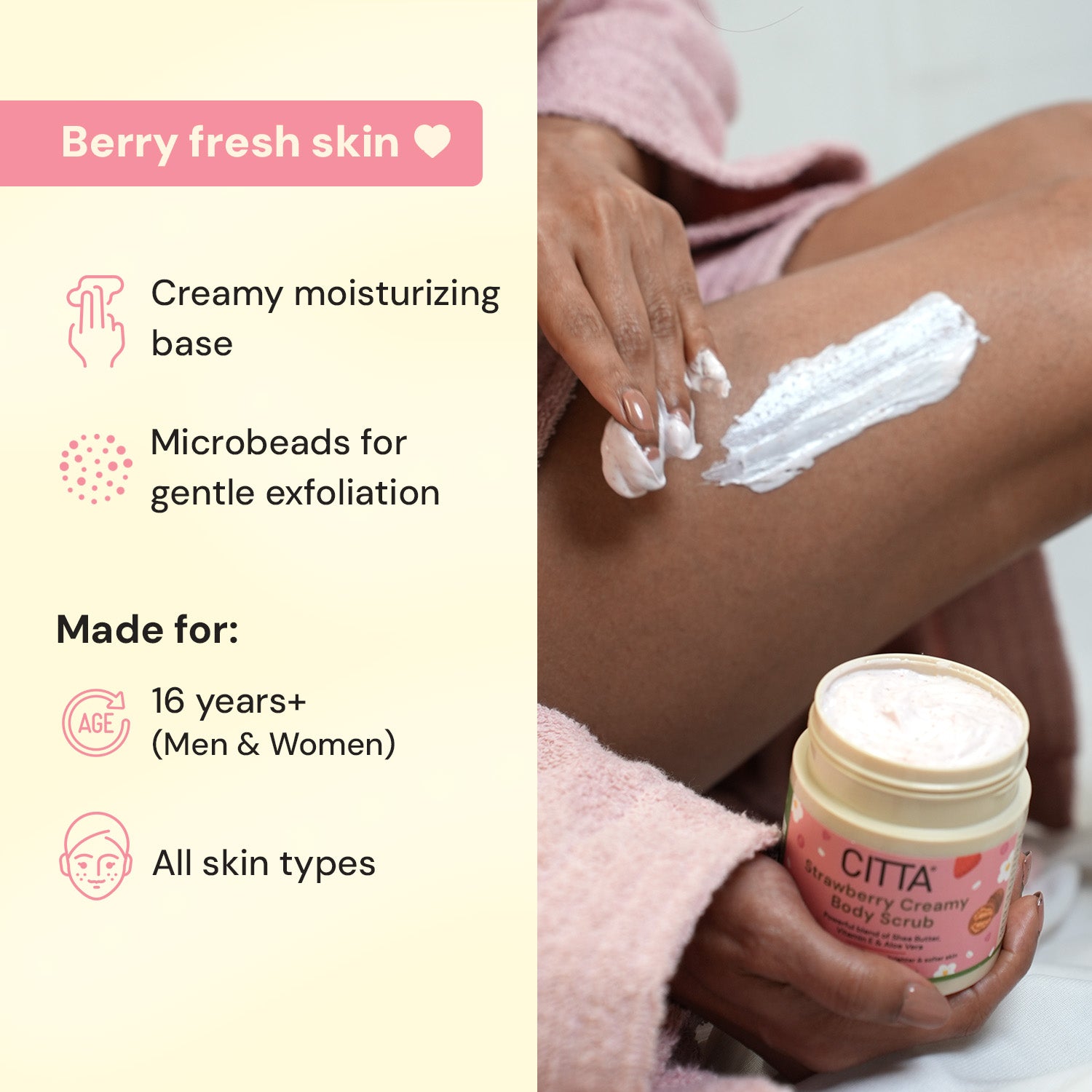 CITTA Strawberry Creamy Body Scrub