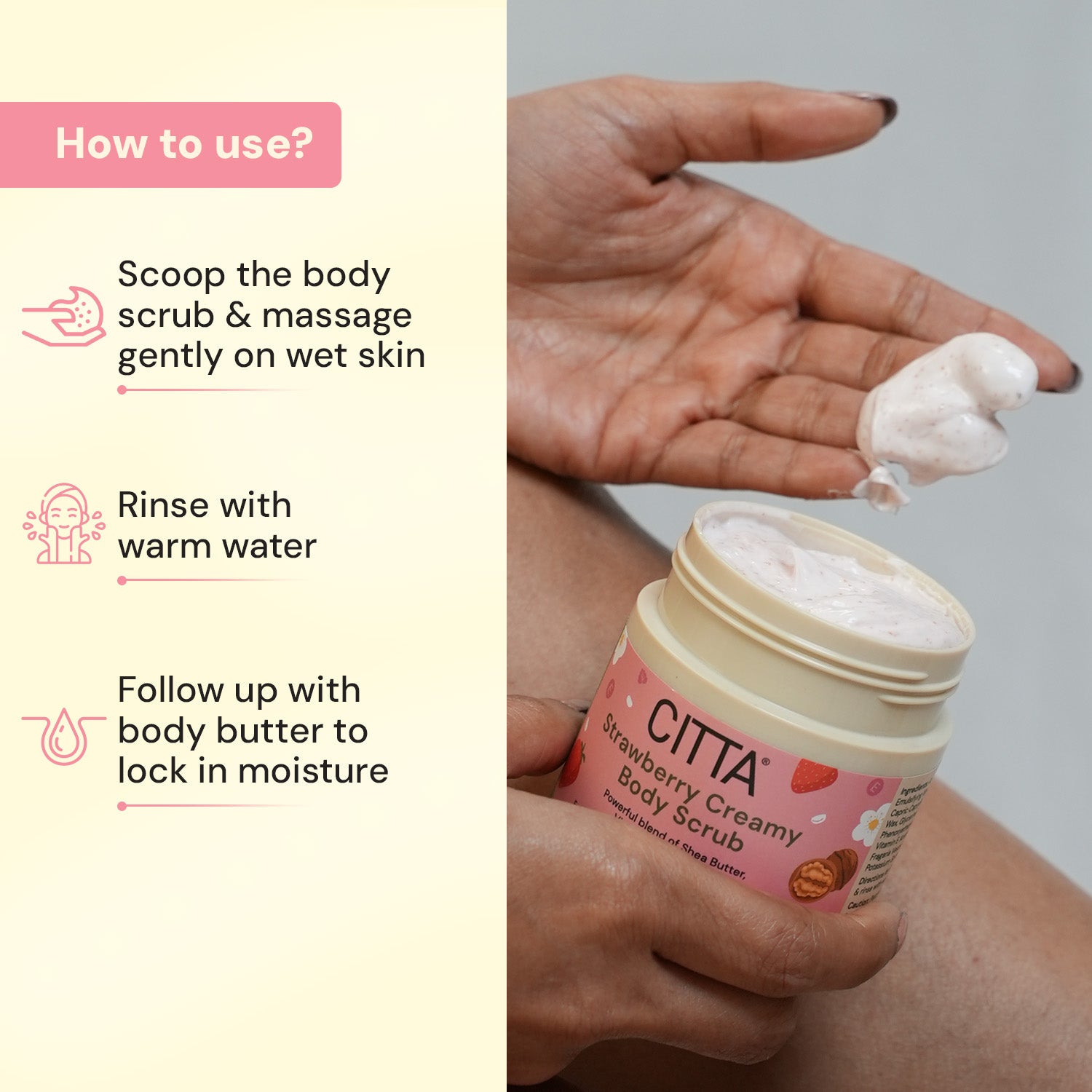 CITTA Strawberry Creamy Body Scrub