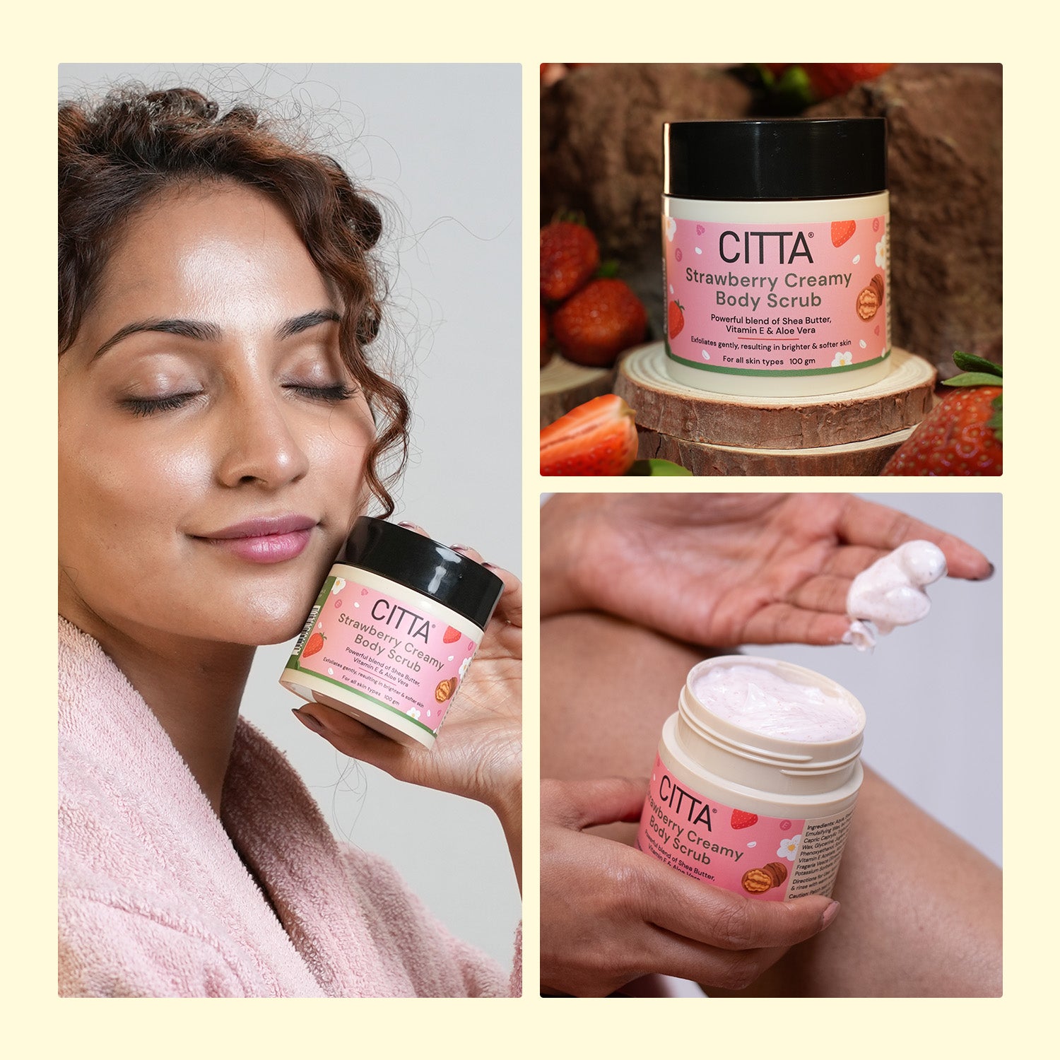 CITTA Strawberry Creamy Body Scrub