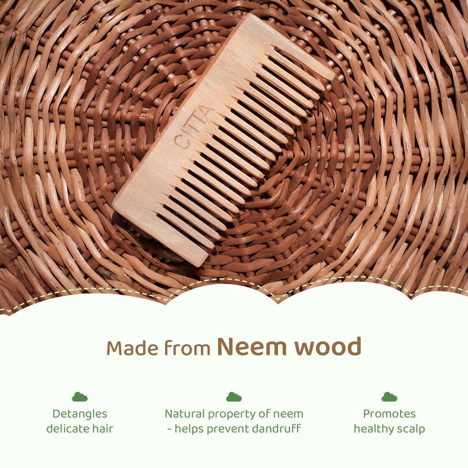 CITTA - Kids Neem Hair Comb