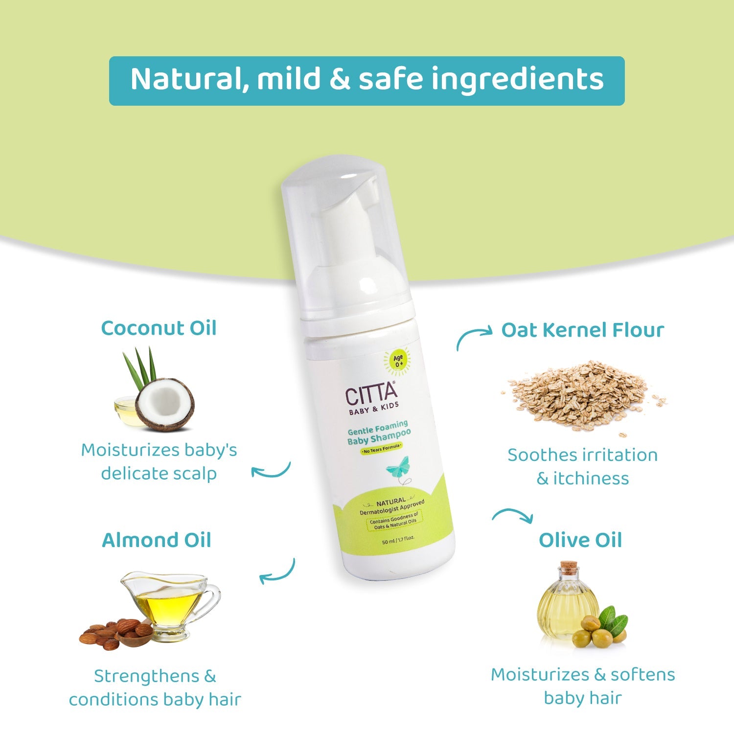 CITTA -  Gentle Foaming Baby Shampoo