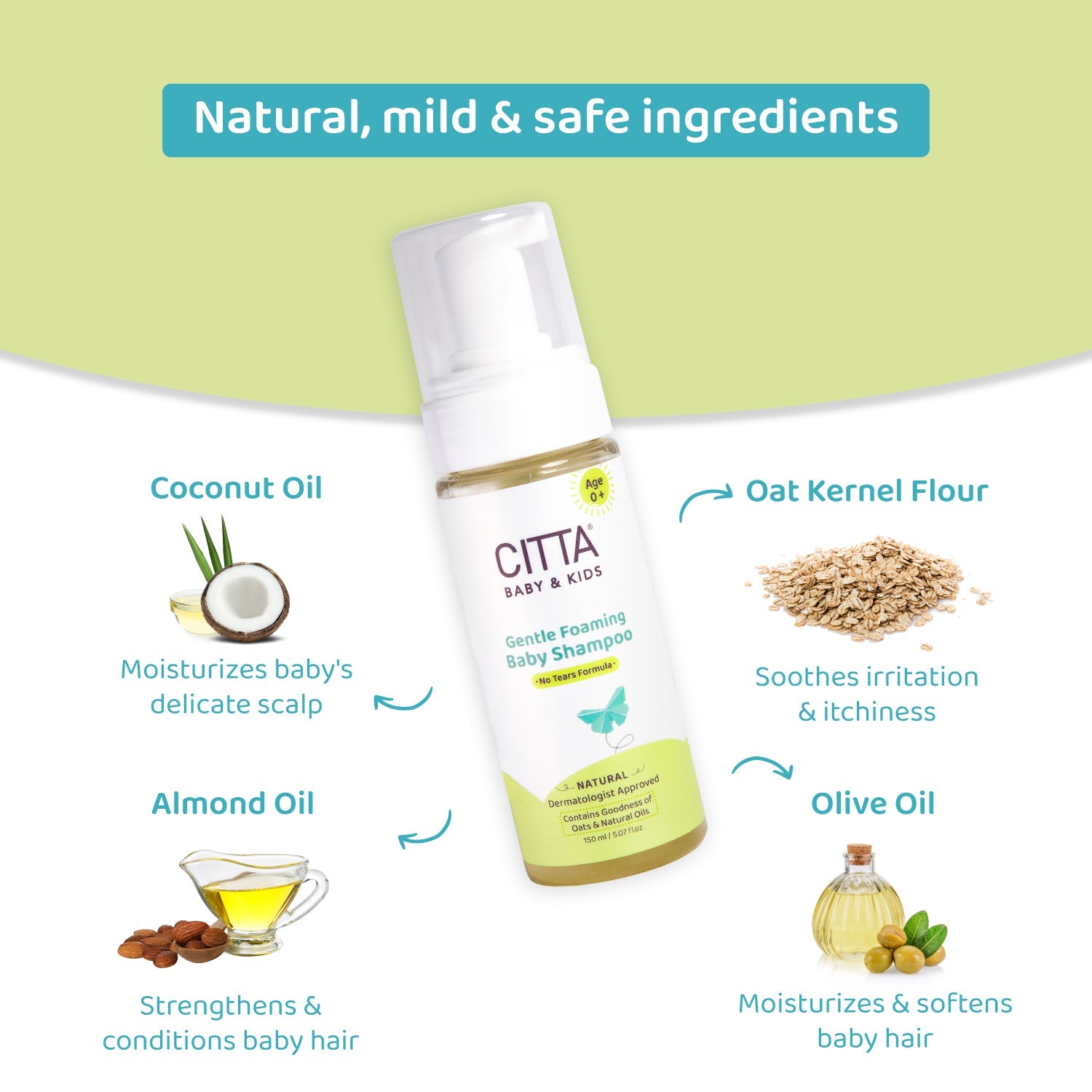 CITTA -  Gentle Foaming Baby Shampoo