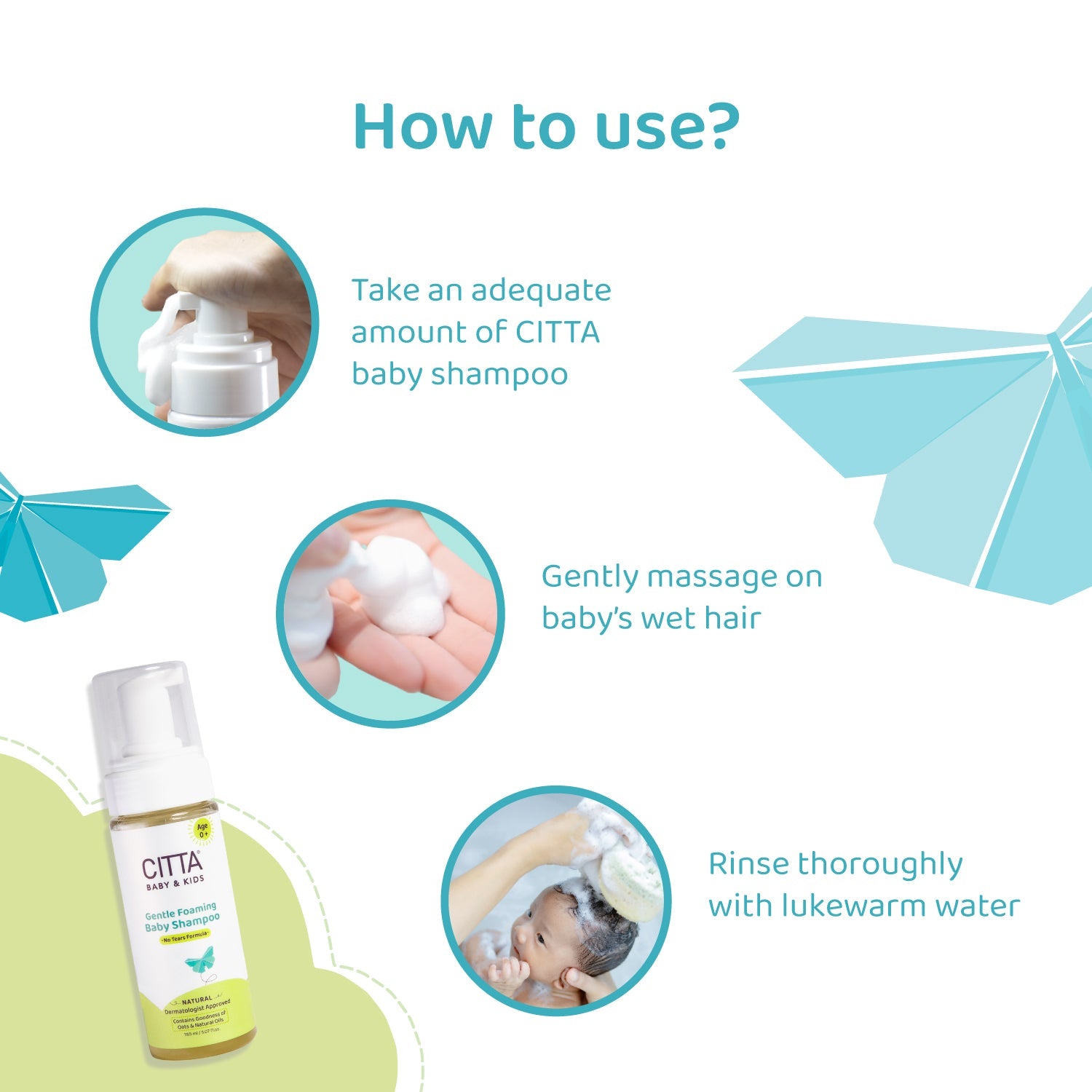 CITTA -  Gentle Foaming Baby Shampoo