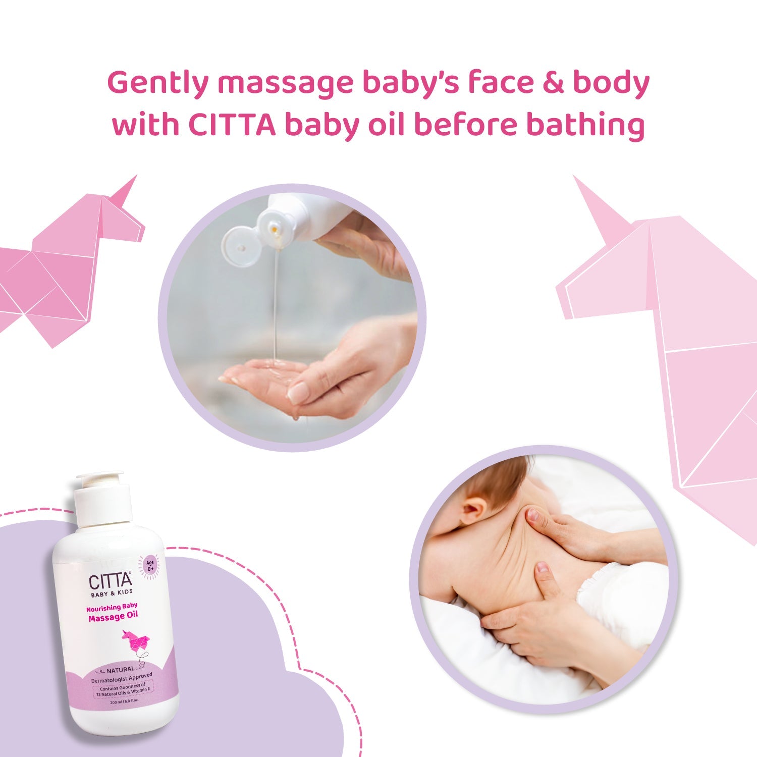 CITTA - Natural Nourishing Baby Massage Oil