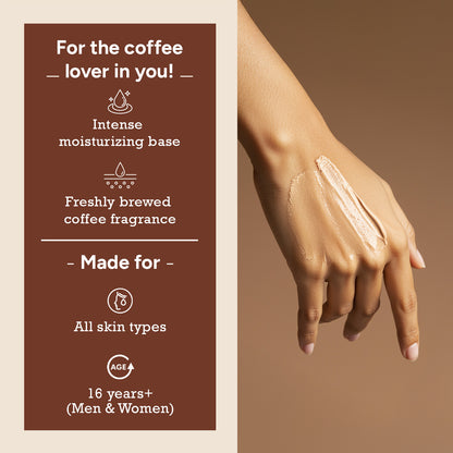  arabica coffee body lotion with fresh brewed coffee fragrance for all skin types