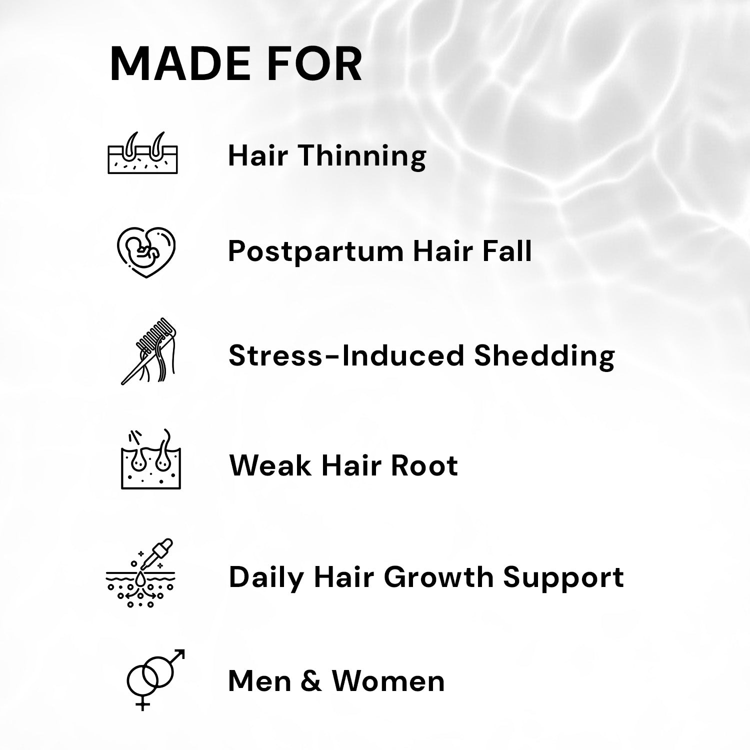 Hair Growth Serum with 3% Redensyl, 2% Anagain & Rosemary | For Hair Fall Control & Thickness