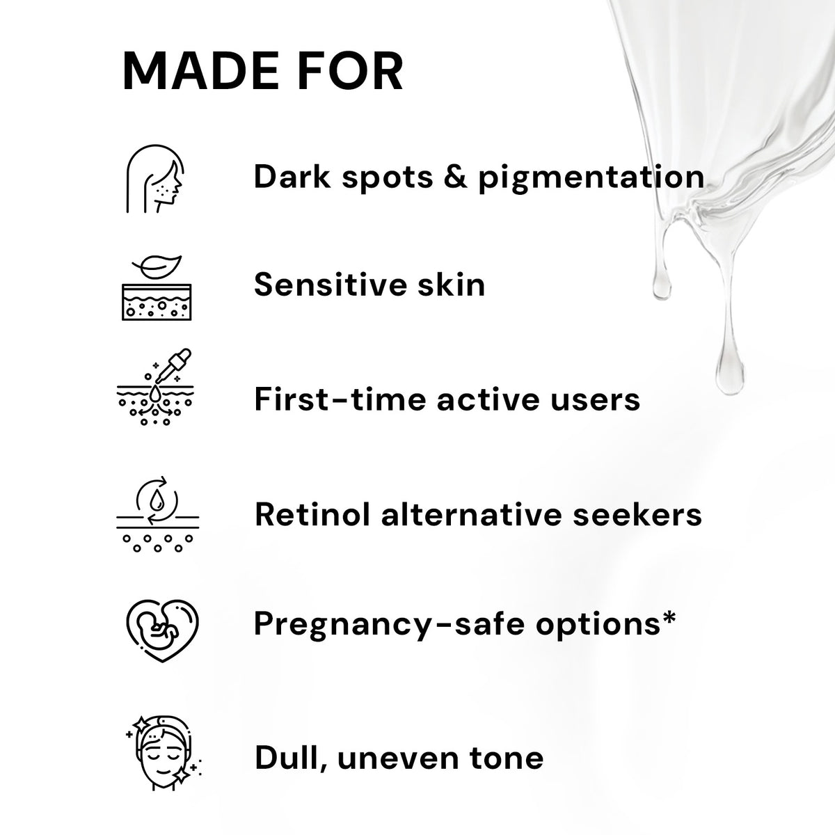Anti Aging Face Serum – With Kojic Acid, Niacinamide & Vitamin C for Glow, Firmness & Youthful Skin