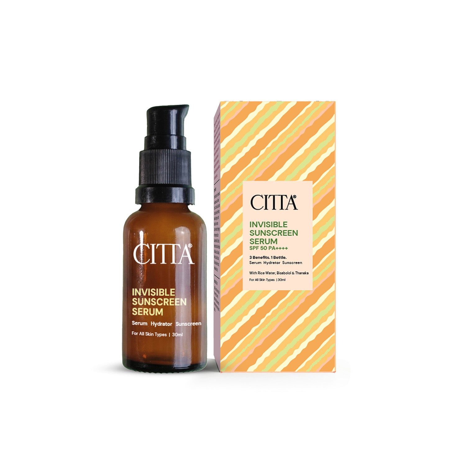 Invisible Brightening Sunscreen Serum | SPF 50++++ with Rice Water, Non-Comedogenic, No Whitecast