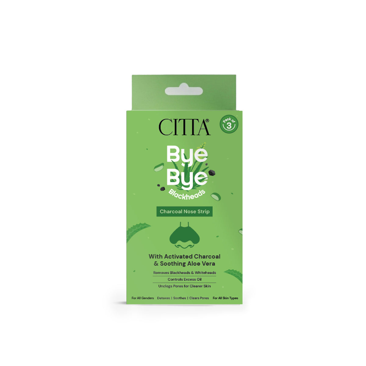 CITTA Bye Bye Blackheads Charcoal Nose Strip