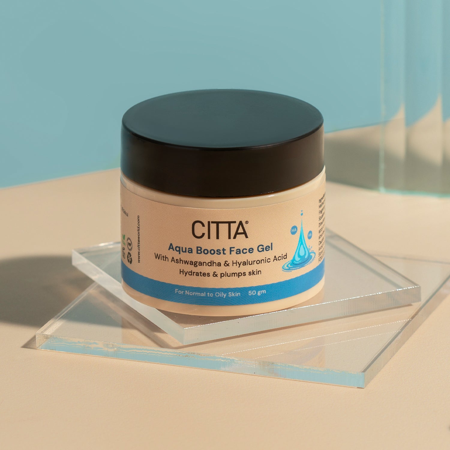 Aqua Boost Face Gel | Lightweight Moisturizer with Hyaluronic Acid, Oil-Free & Non-Comedogenic for Oily Skin