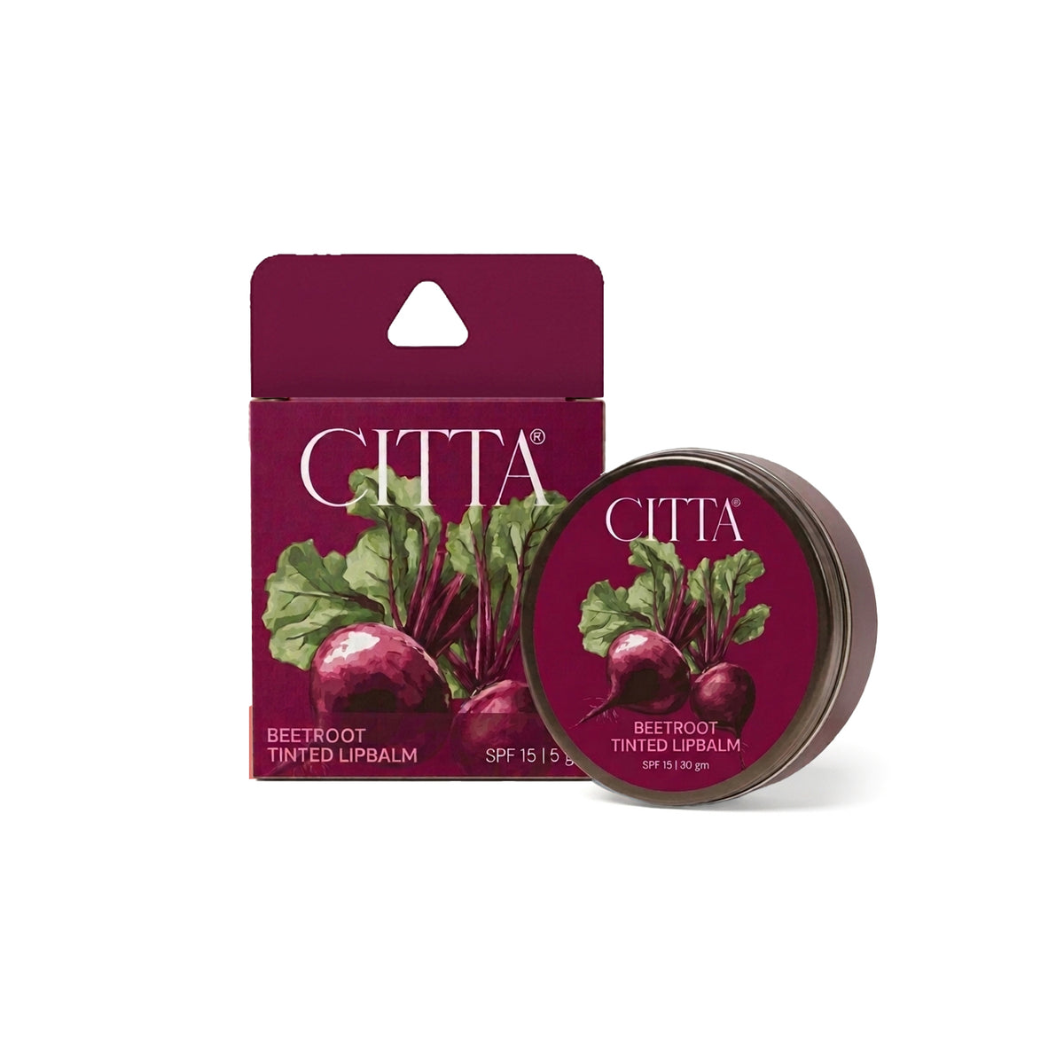 CITTA Beetroot Lip Balm (Tinted)