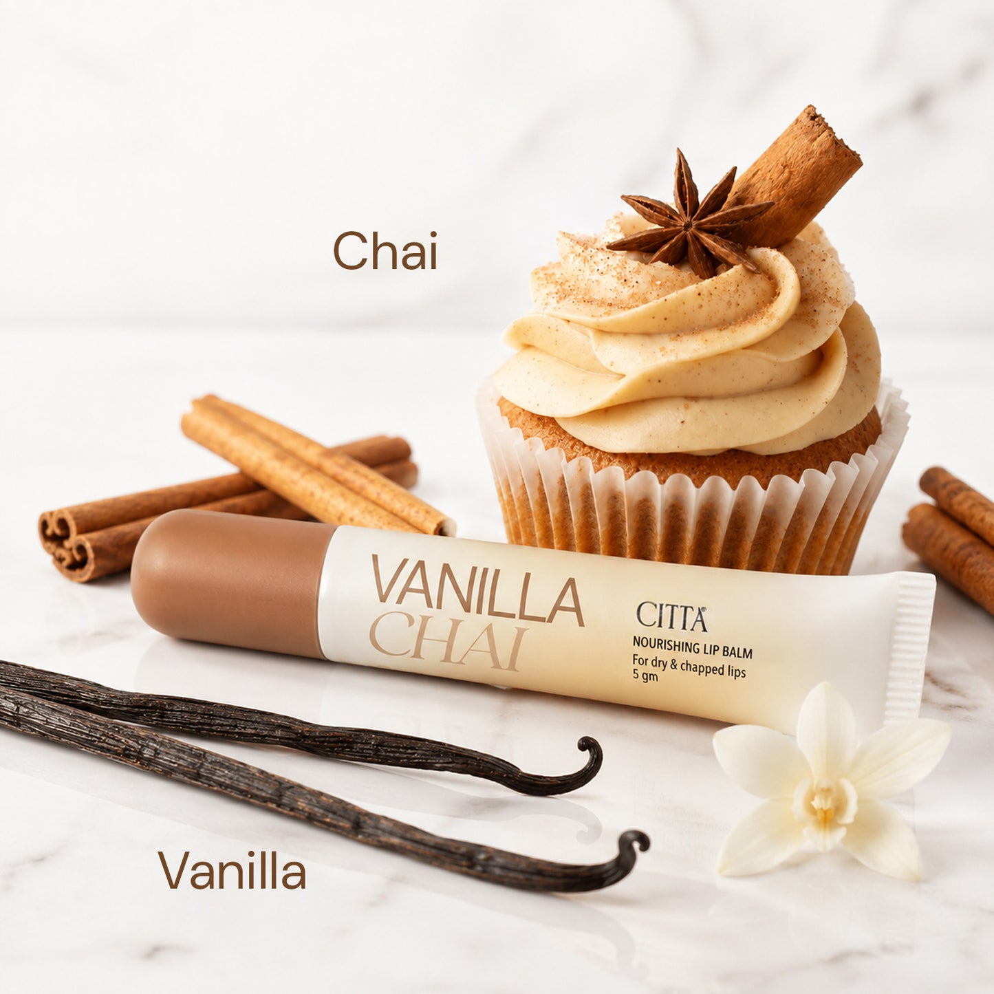 CITTA Vanilla Chai – Nourishing Lip Balm · 5 g