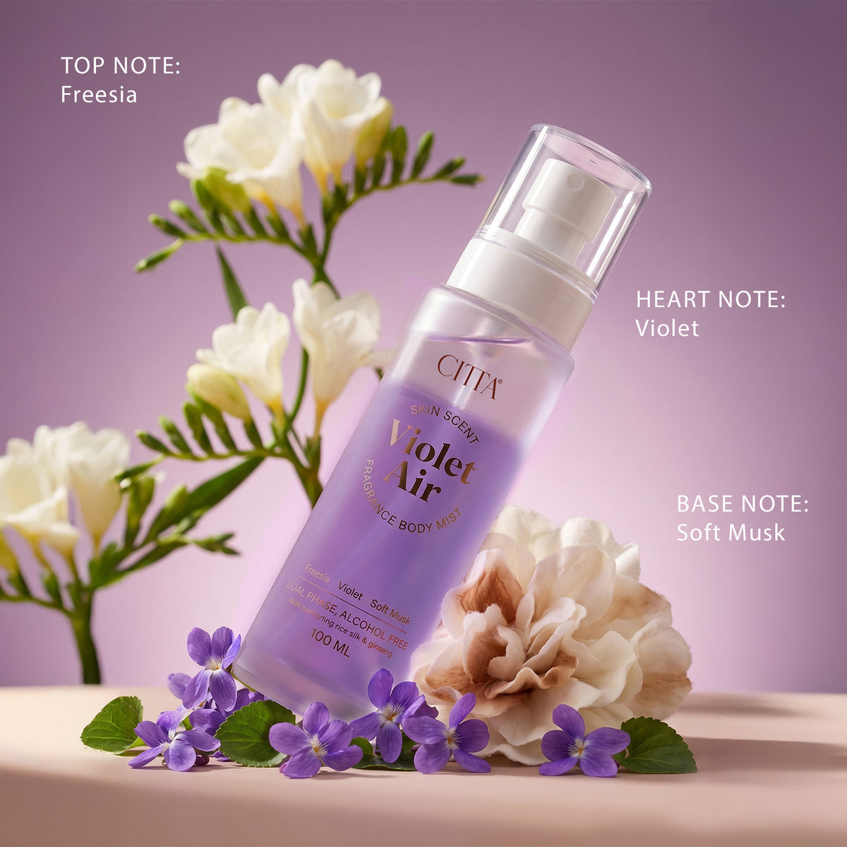 CITTA Violet Air Skin Scent Body Mist