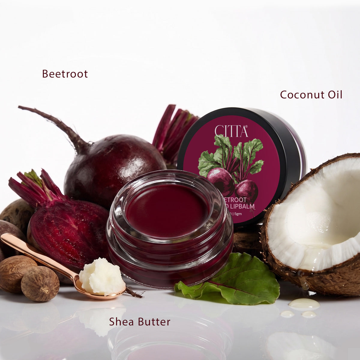 CITTA Beetroot Lip Balm (Tinted)