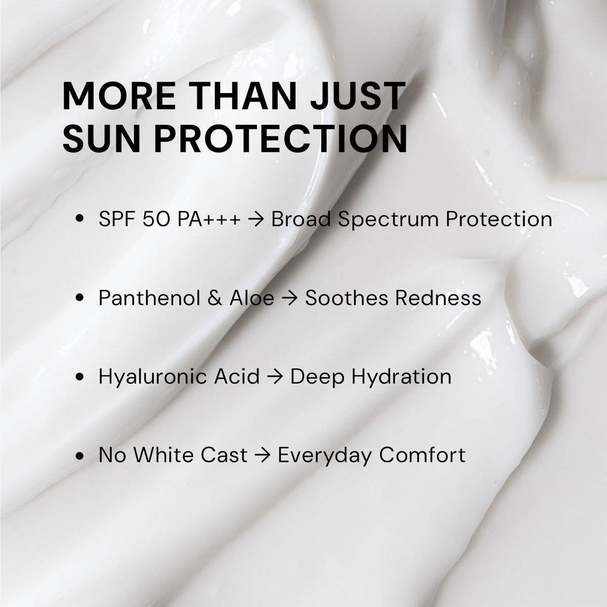 Soothing Sunscreen SPF 50 PA+++ | With Niacinamide & Hyaluronic Acid | No White Cast – For Dry and Sensitive Skin