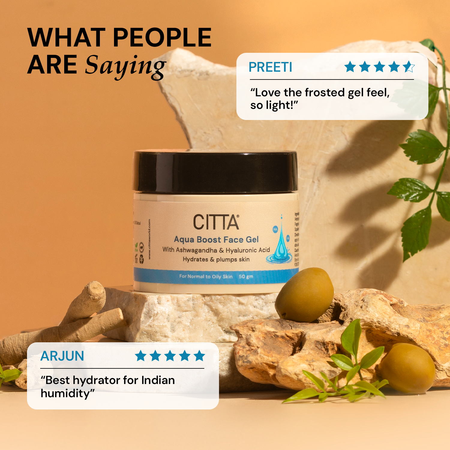 Aqua Boost Face Gel | Lightweight Moisturizer with Hyaluronic Acid, Oil-Free & Non-Comedogenic for Oily Skin