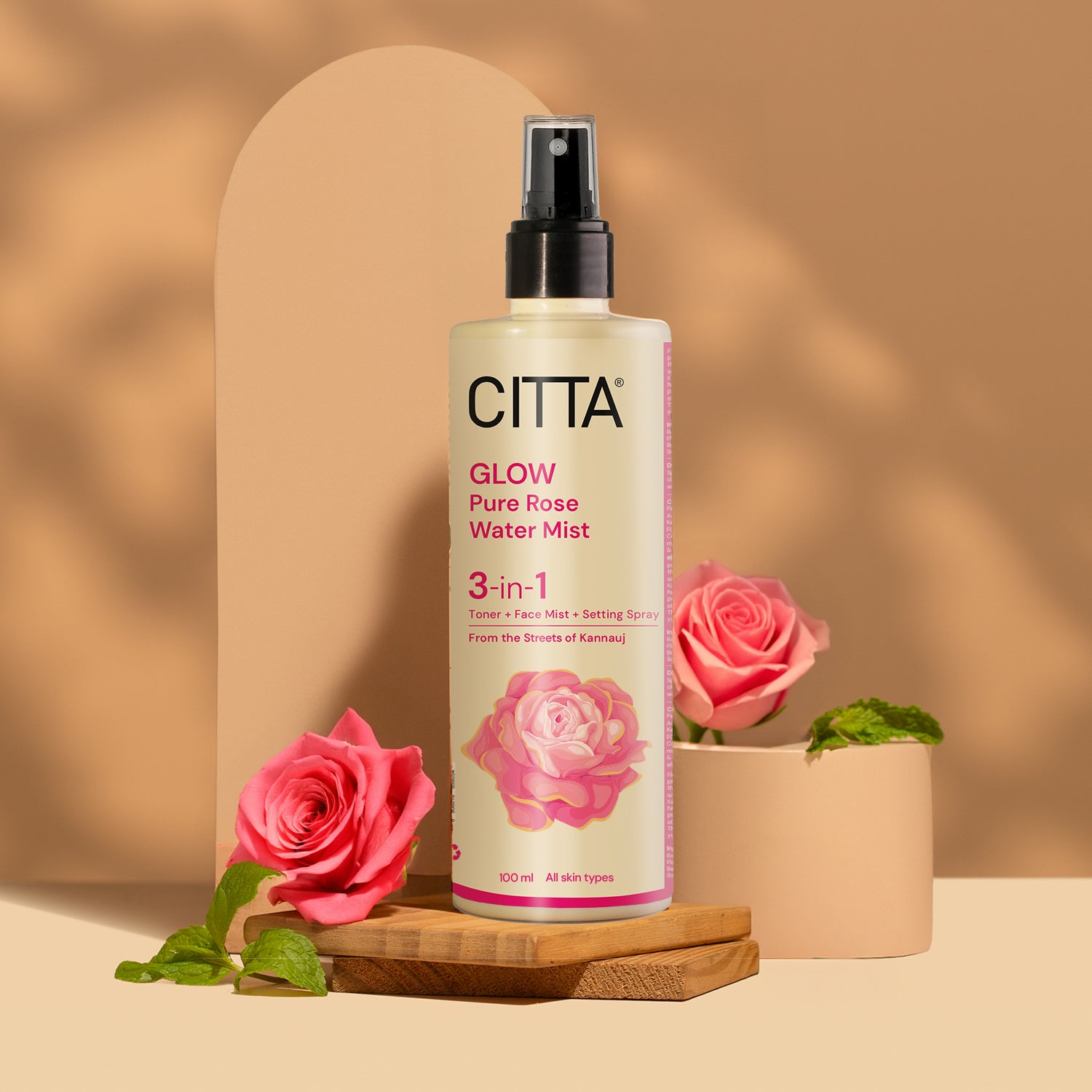 GLOW TONER - Pure Rose Water Mist