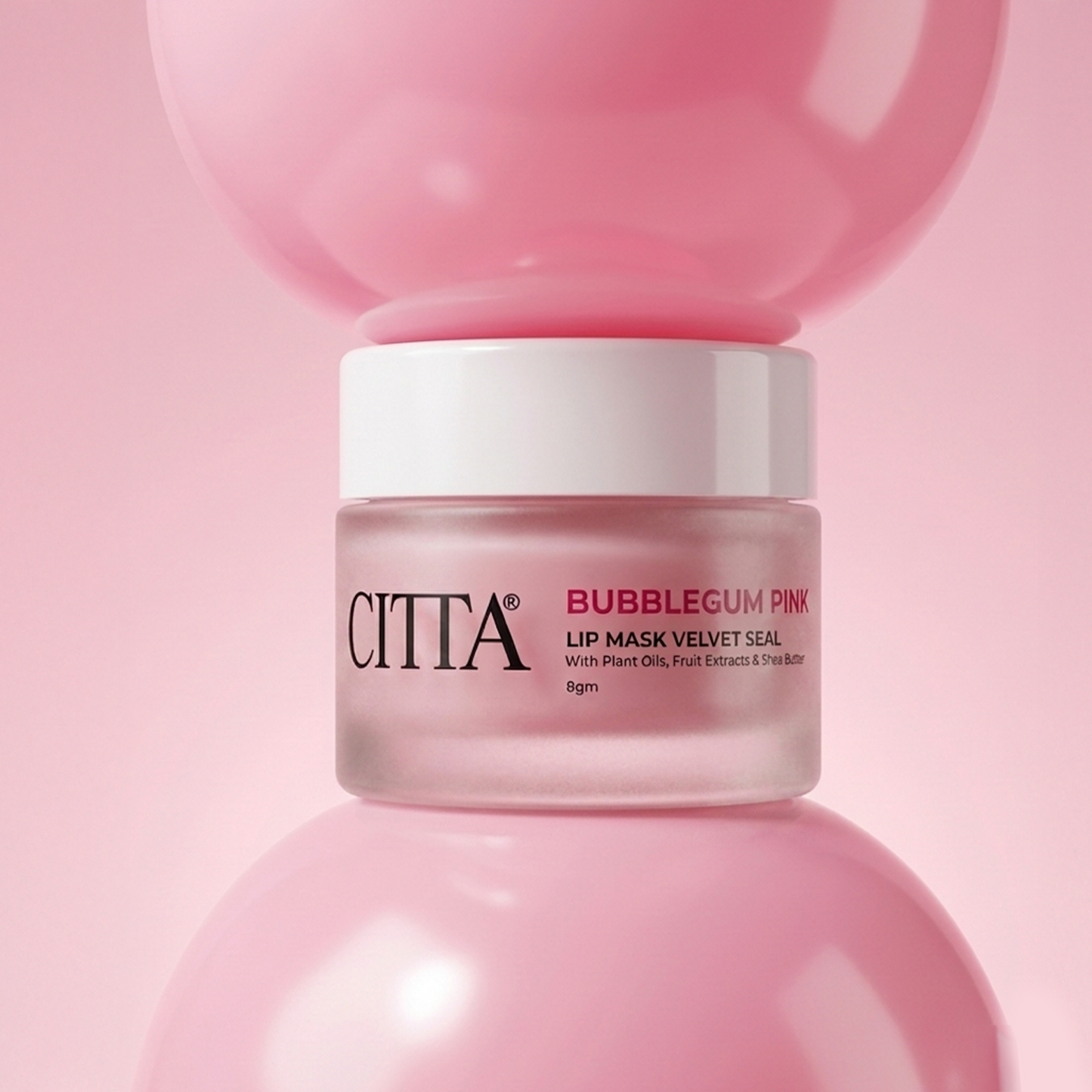 CITTA Bubblegum Pink Velvet Mask Lip Seal