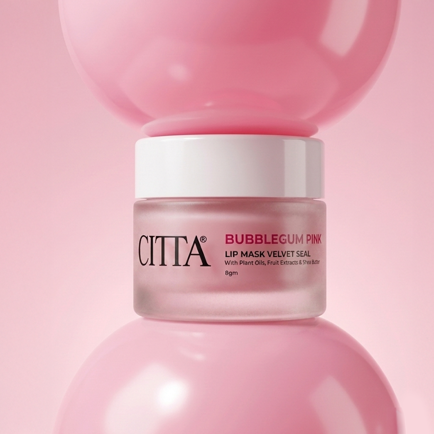 CITTA Bubblegum Pink Velvet Mask Lip Seal