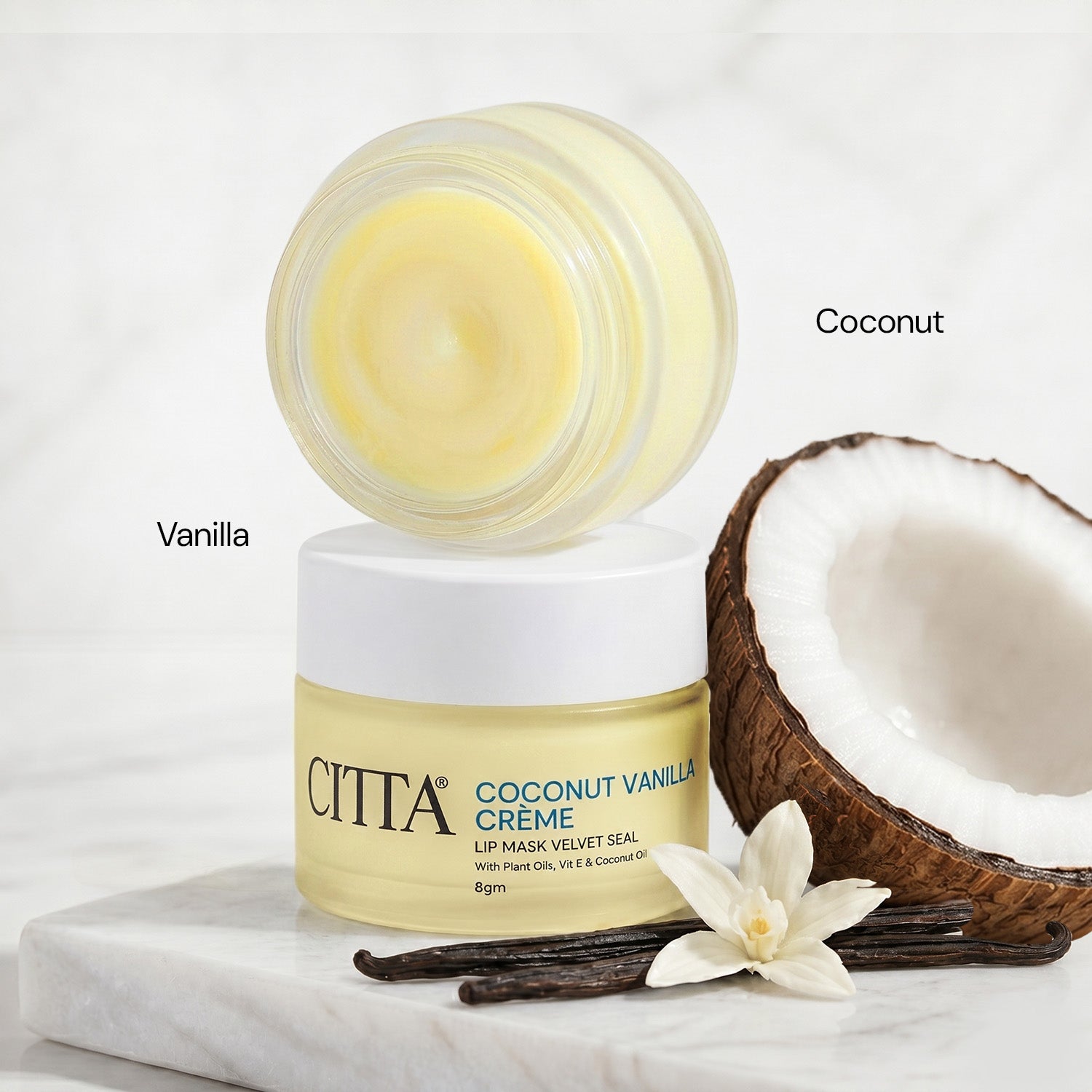 CITTA Coconut Vanilla Lip Mask Velvet Seal